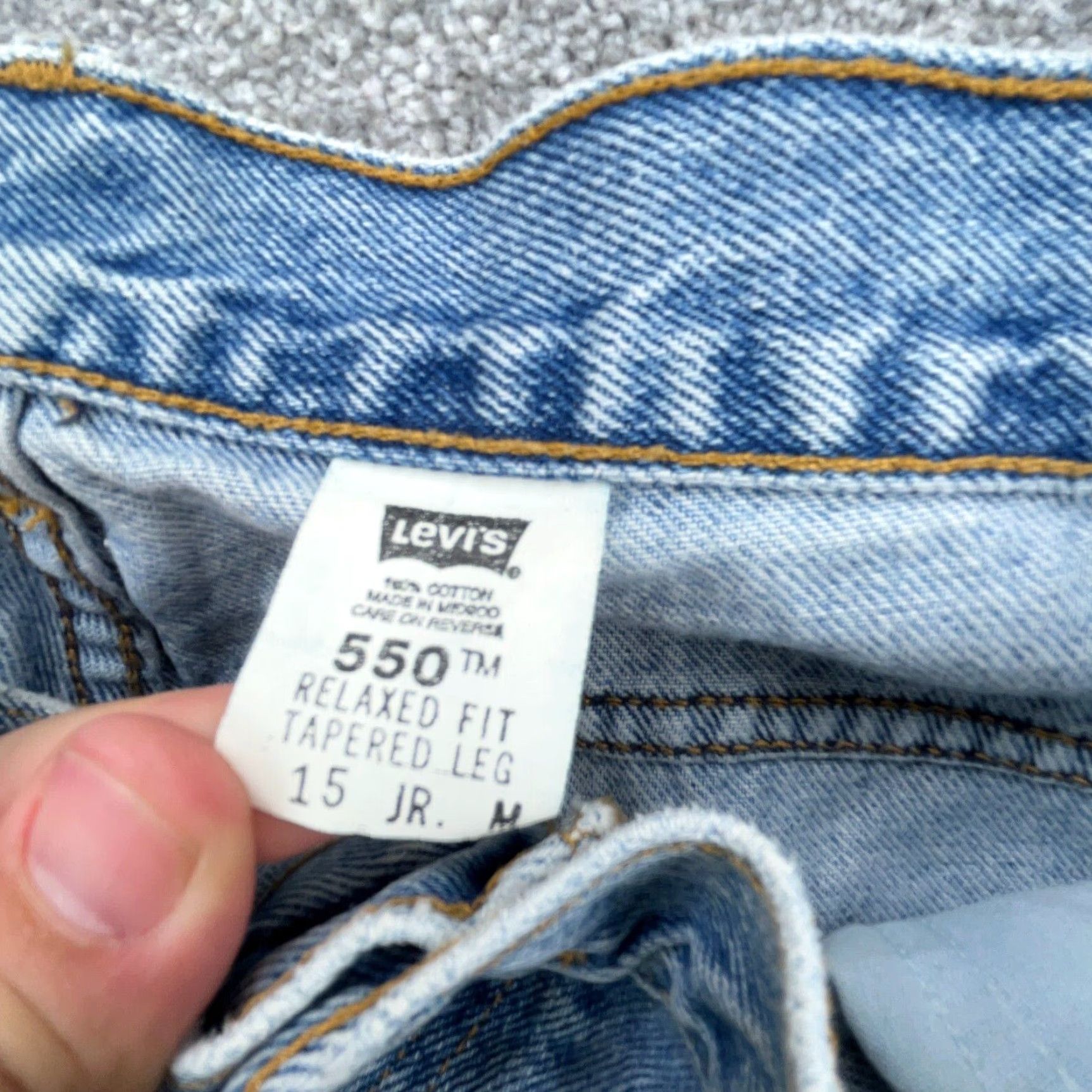 Levi's VINTAGE Levi's 550 Jeans Women 5-Pocket Design Relaxed Tapered Fit 31x30 Blue 80s 90s USA Mens Womens Girls Boys 731 Size 36" / US 14 / IT 50 - 4 Thumbnail