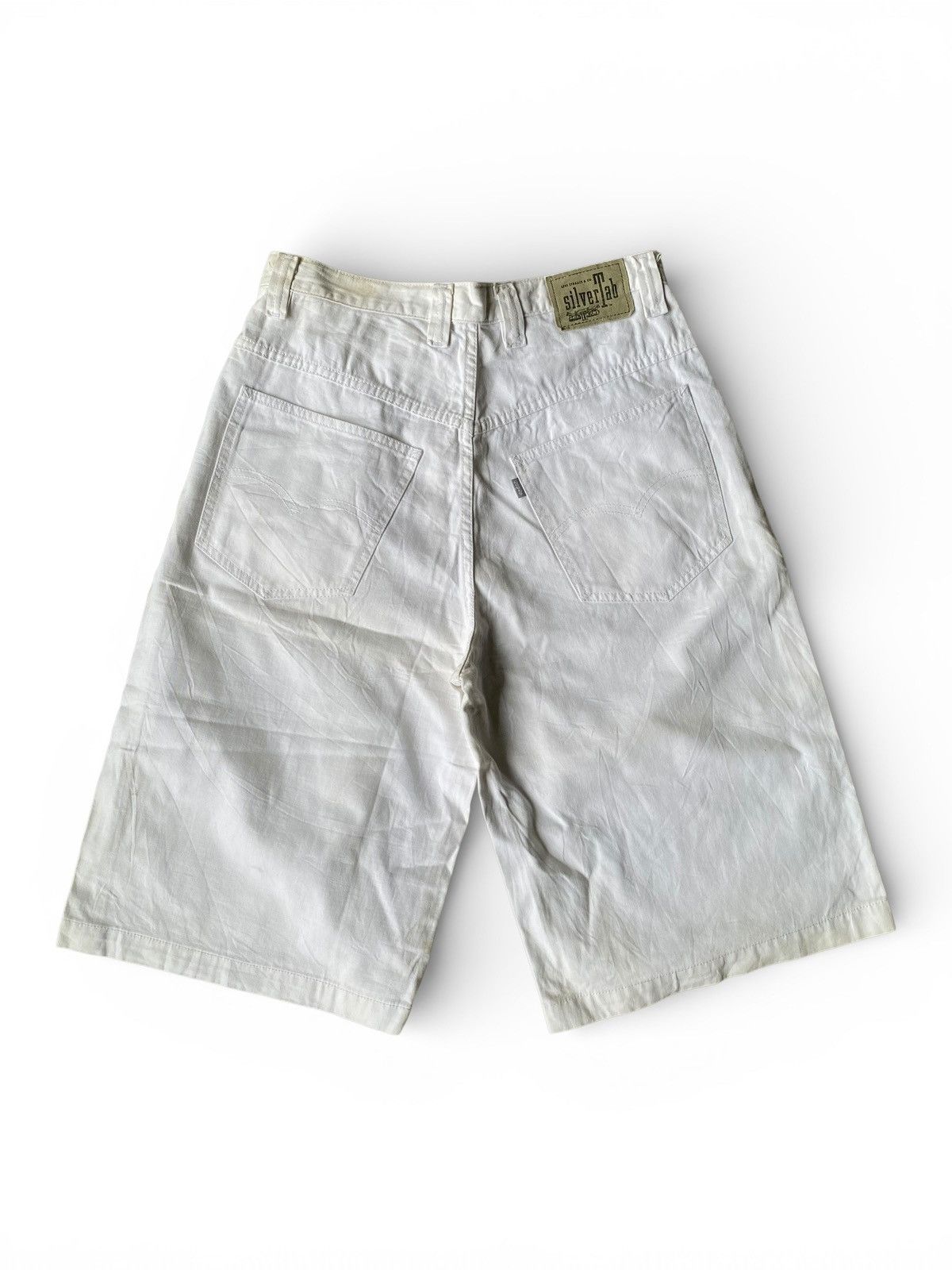 Levi's Vintage 1990’s Baggy Levis Silvertab Jeans green tag Jorts Size US 28 / EU 44 - 6 Thumbnail