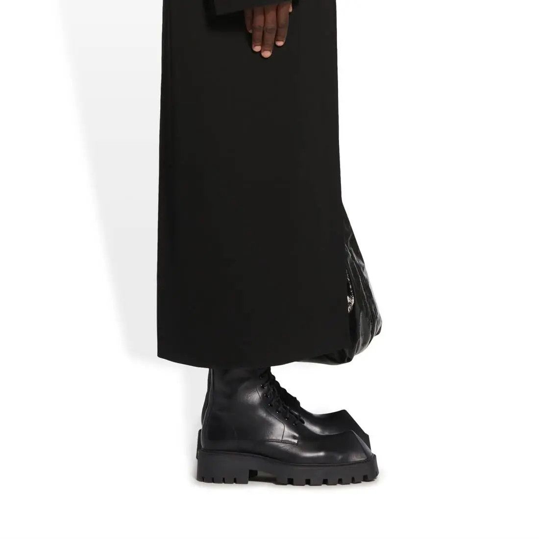 Balenciaga o1w1db11225 Rhino Lace-Up Boots in Black Size US 13 / EU 46 - 9 Thumbnail
