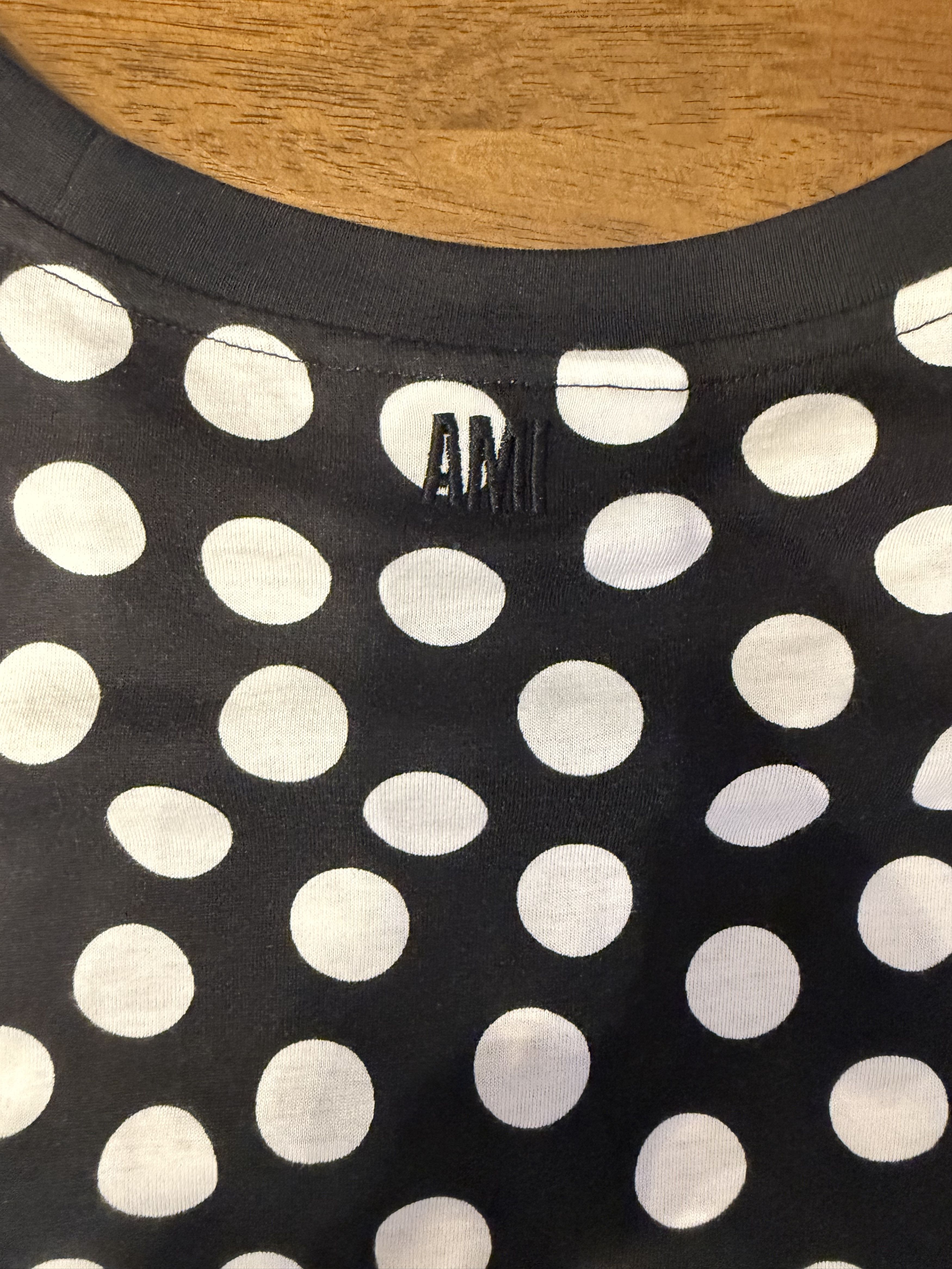 AMI AMI Paris Alexandre Mattiussi - Polka Dot Navy T-Shirt Size US M / EU 48-50 / 2 - 4 Thumbnail