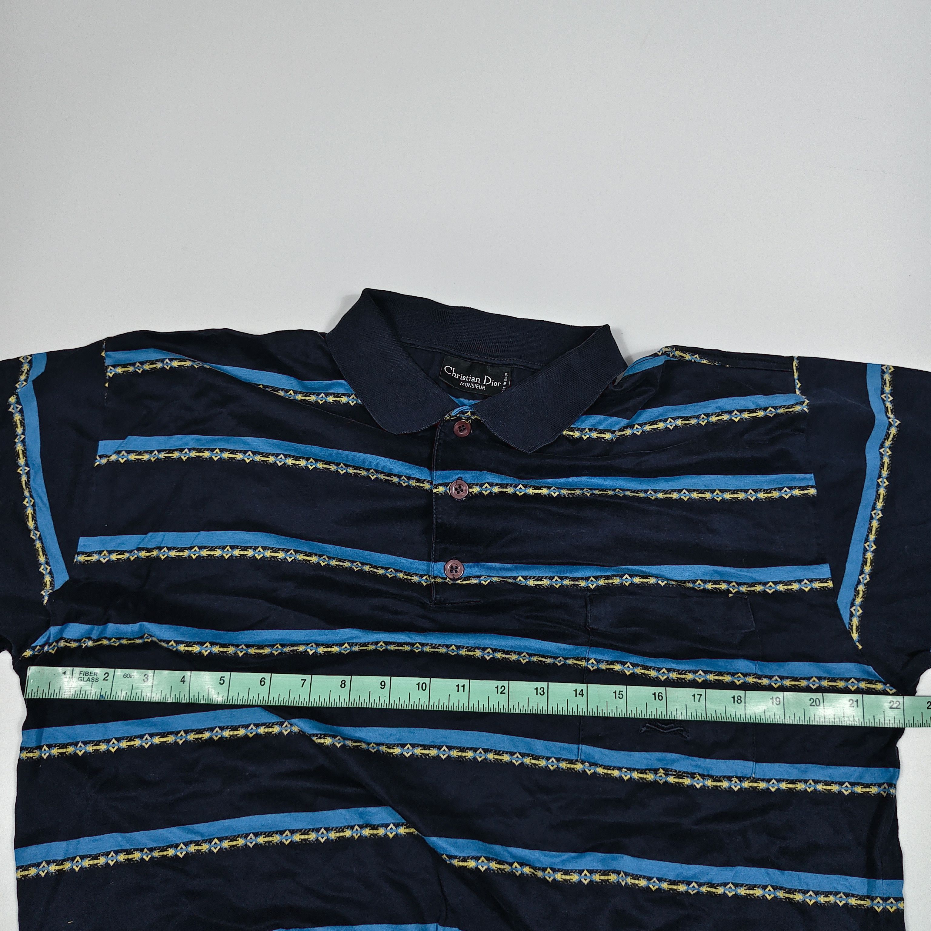 Christian Dior Monsieur Christian Dior Stripes Pocket Polo #F Size US L / EU 52-54 / 3 - 6 Thumbnail