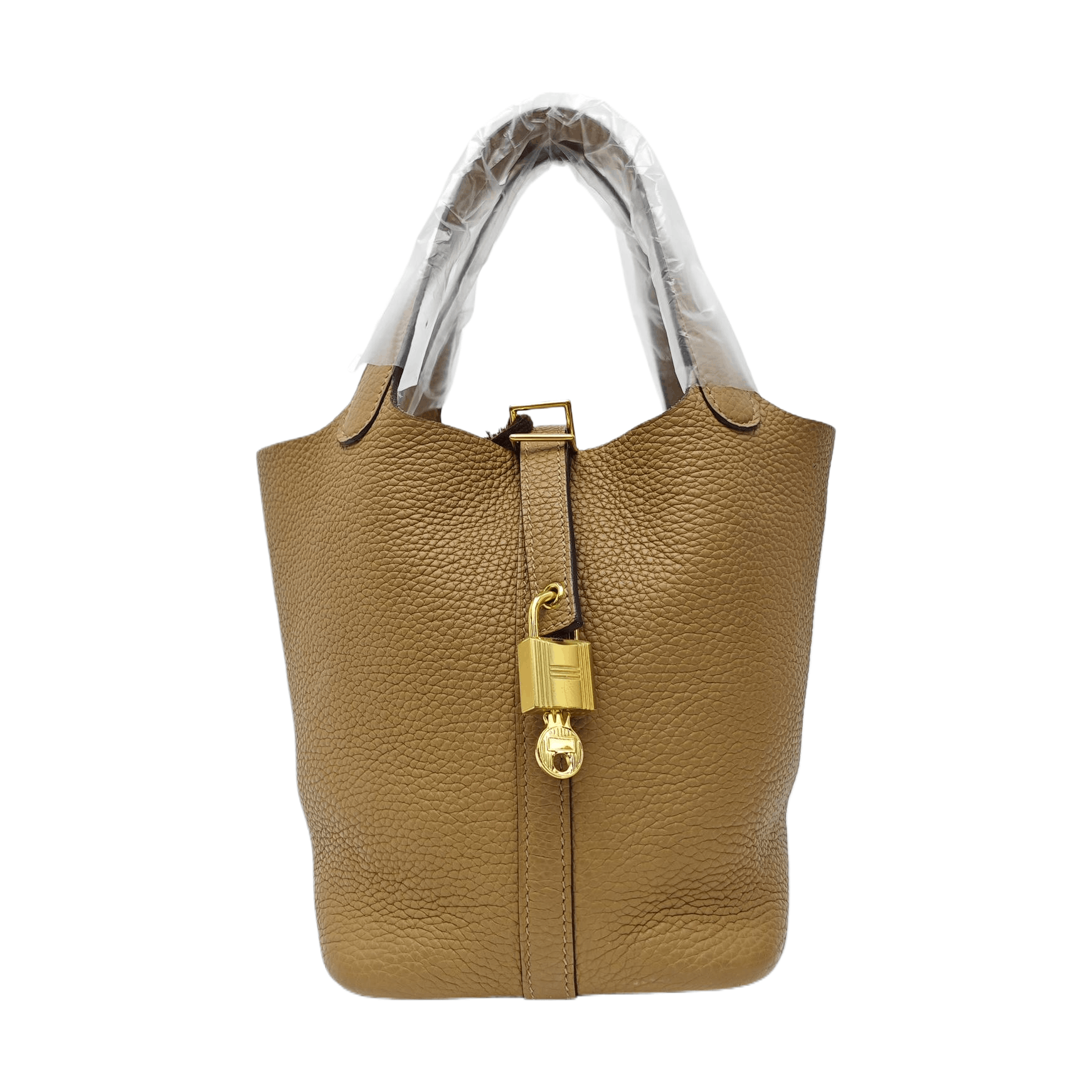 Hermes HERMÈS Picotin Lock 18 Biscuit Clemence Leather Bag Size ONE SIZE - 1 Thumbnail
