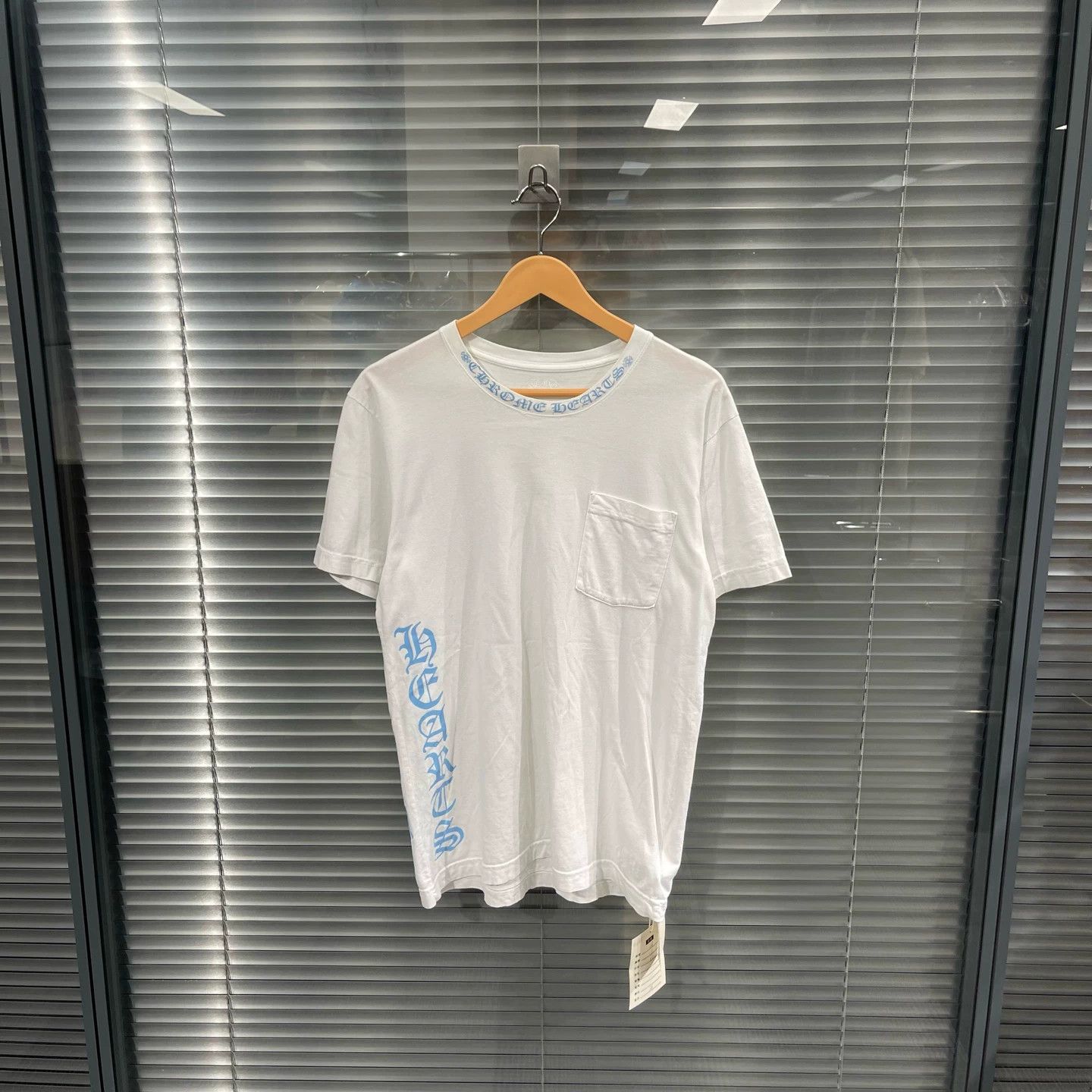 Chrome Hearts Chrome Hearts White Blue Side Sanskrit Short Tee M (Hot) Size US M / EU 48-50 / 2 - 1 Thumbnail