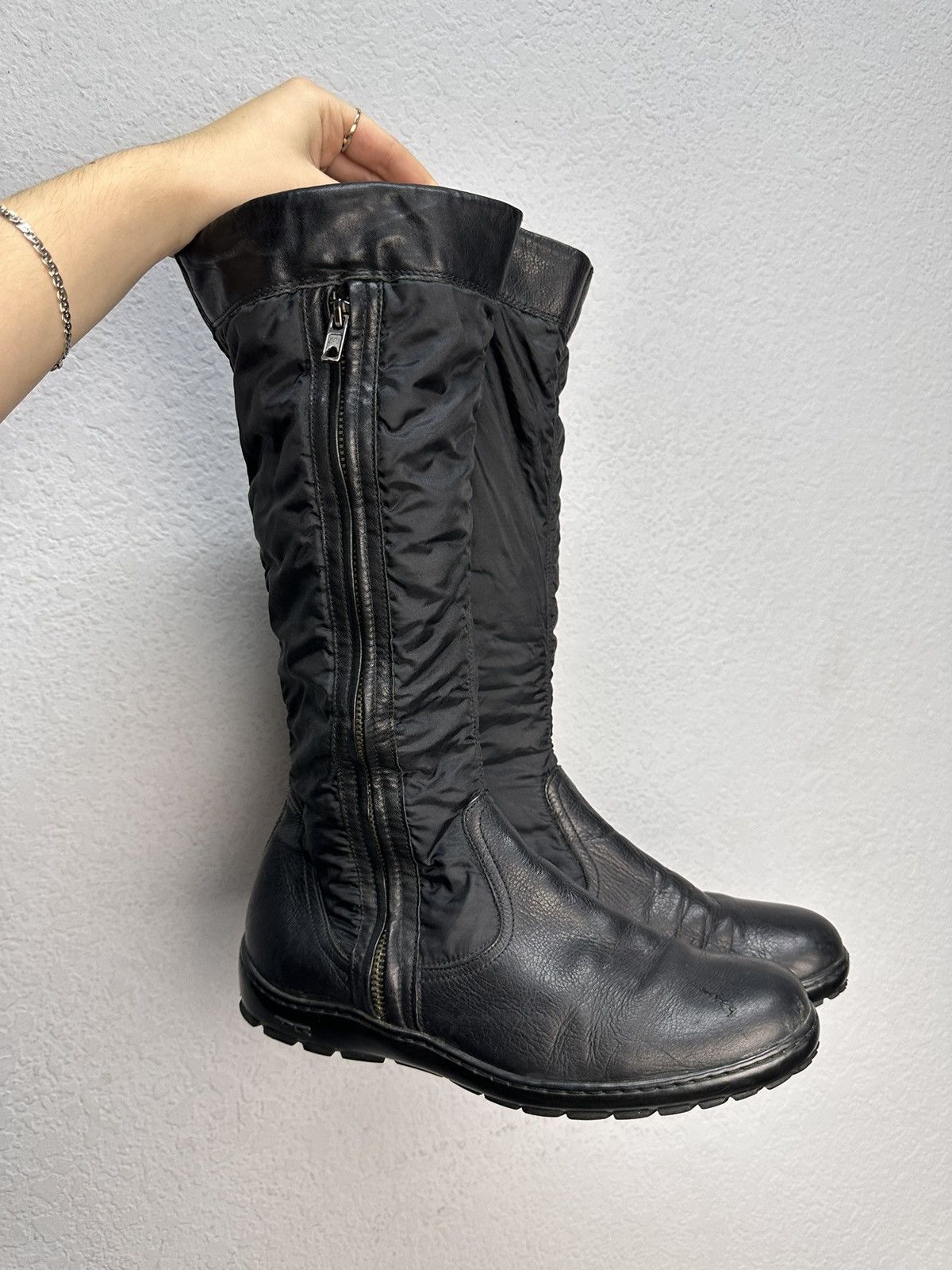 A.S.98 Wow😻 Air Step Hight Leather Boots AS 98 RICK OWENS STYLE GOA Size US 7 / EU 40 - 10 Thumbnail