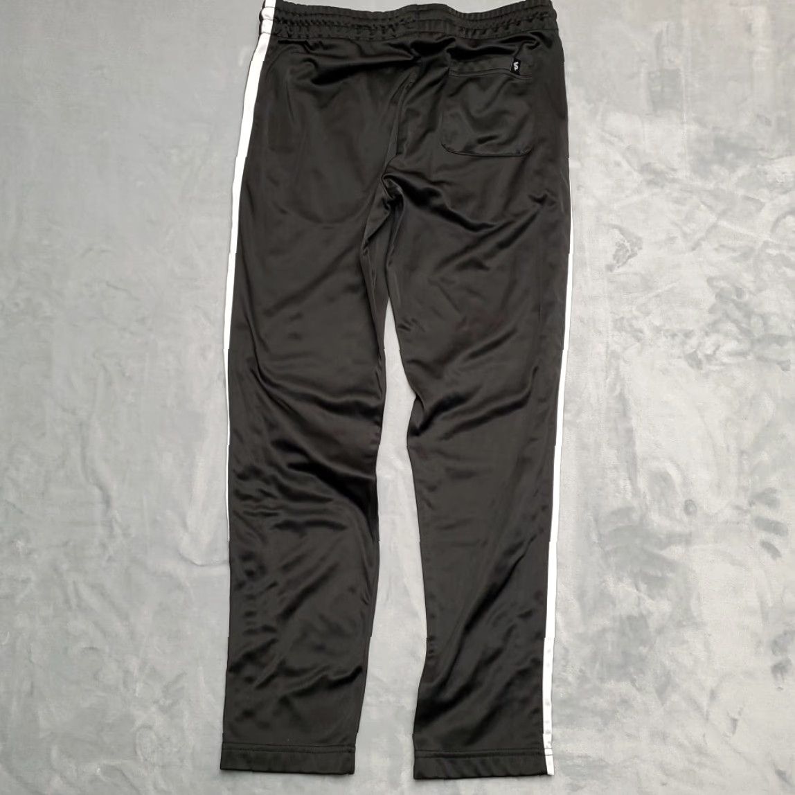 Southpole Southpole Pants Men XL Black Striped Performance Fleece Warm Up Track Zip Pocket - Sports Pants, Men XL, Black, Striped, Drawstring, Elastic Waist Size US 36 / EU 52 - 6 Thumbnail