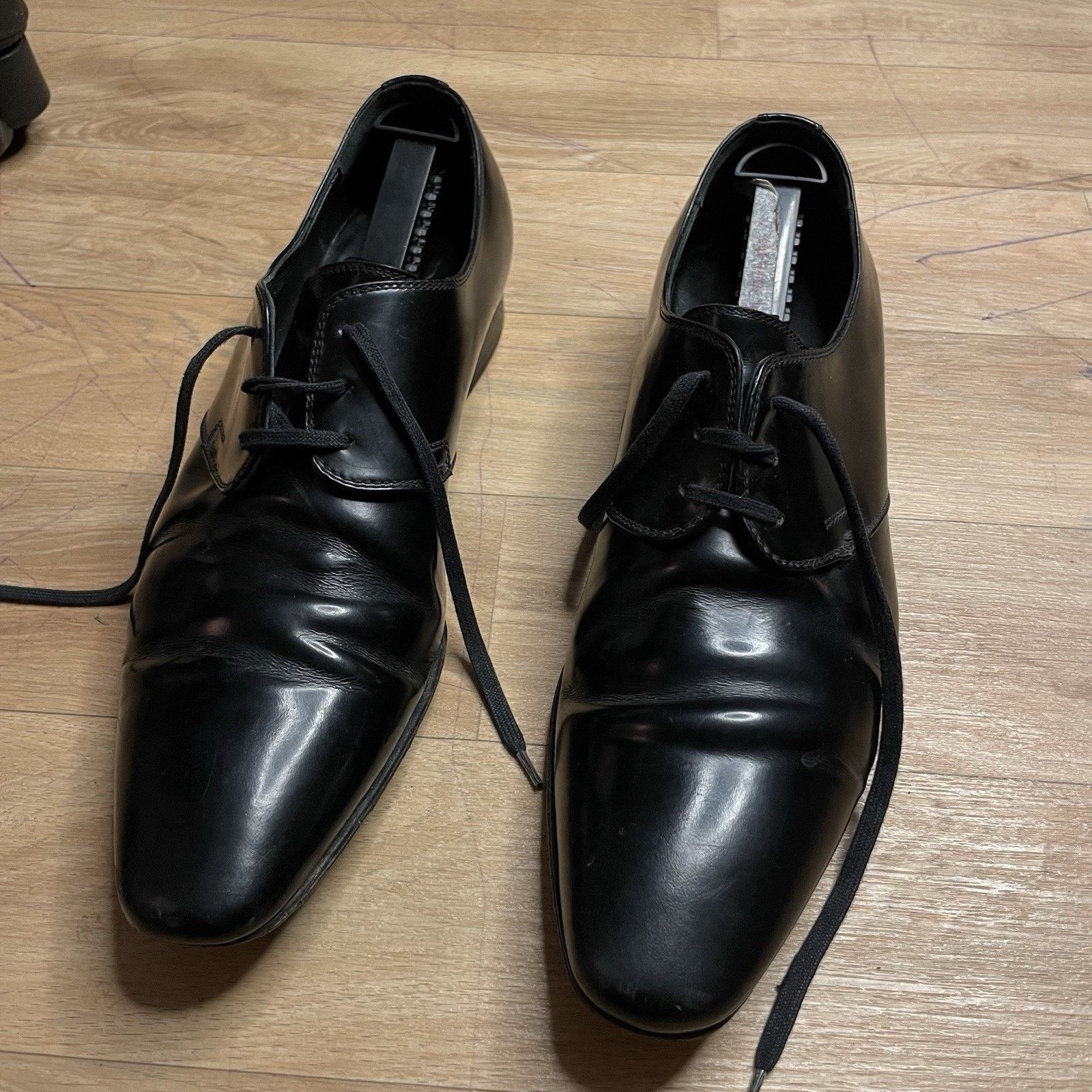 Christian Dior Homme dress SHOES Men's Low TOP Black Leather