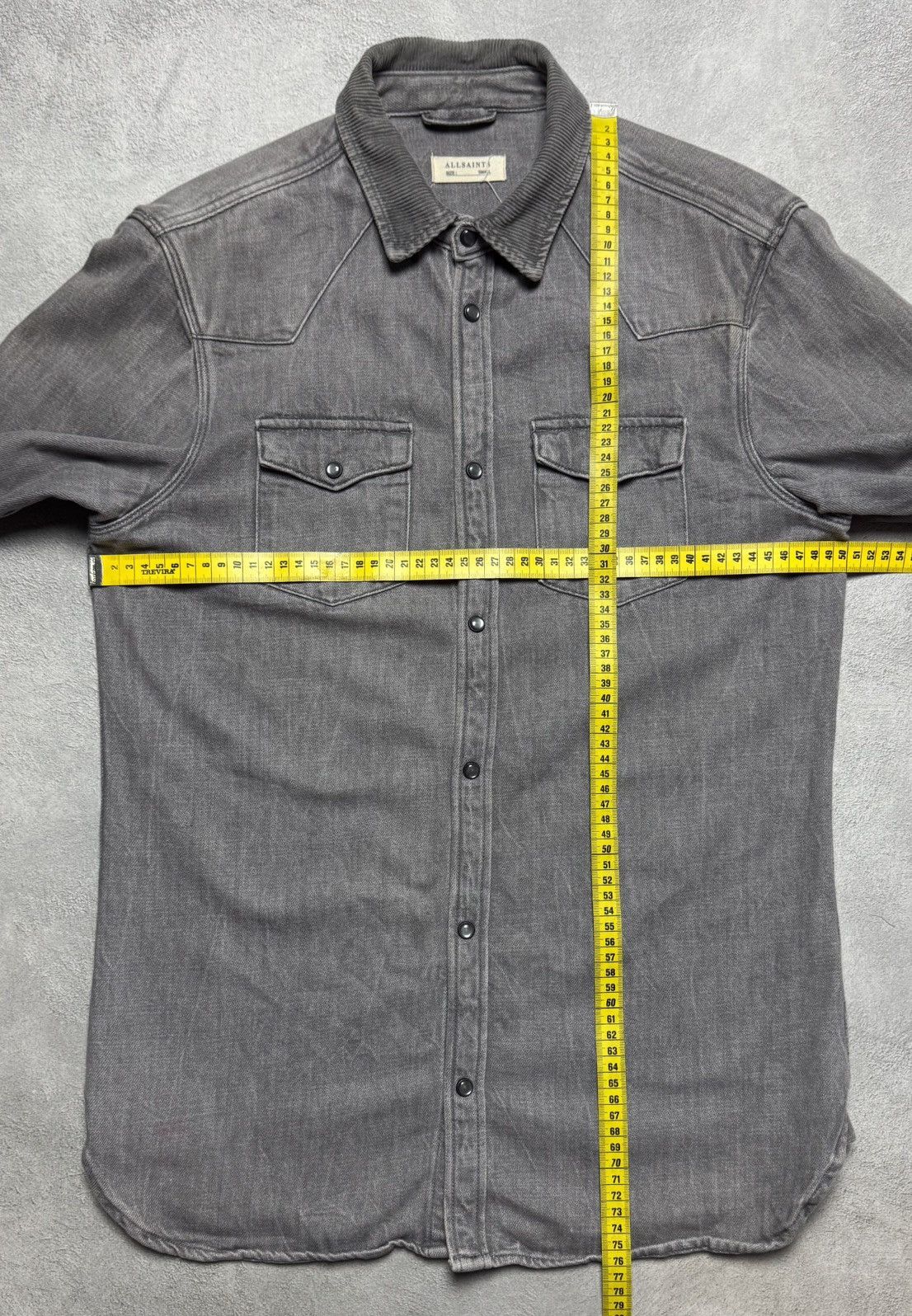 Allsaints AllSaints Glazer LS Button Up Long Sleeve Shirt Overshirt Size US S / EU 44-46 / 1 - 14 Thumbnail