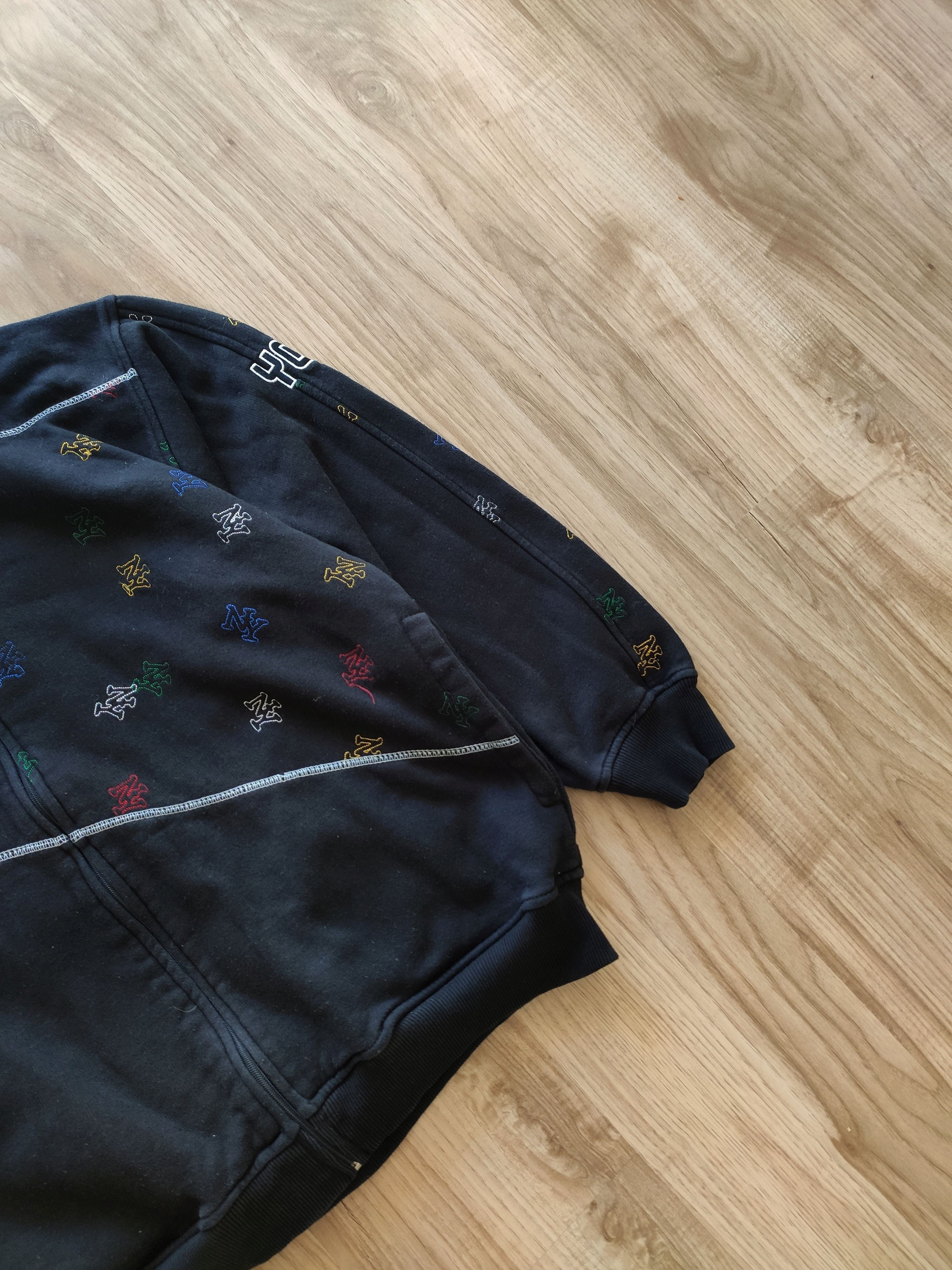 Vintage Vintage New York boxy zip hoodie 90s 80s skate streetwear Size US L / EU 52-54 / 3 - 3 Thumbnail