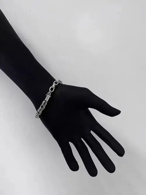 Designer × Vintage Retro Korean fashion Thai silver bracelet Size ONE SIZE - 3 Thumbnail