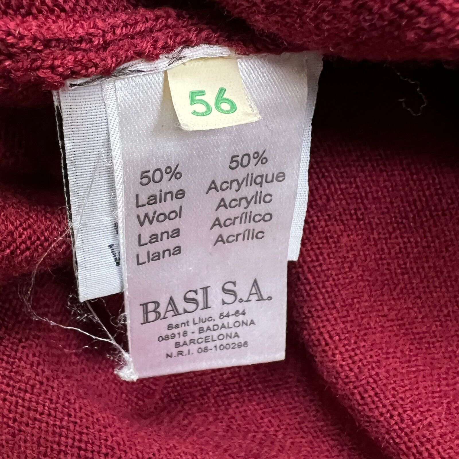 Lacoste × Vintage Vintage Lacoste Wool Blend Sweater Large 80s Pullover Size US L / EU 52-54 / 3 - 6 Thumbnail