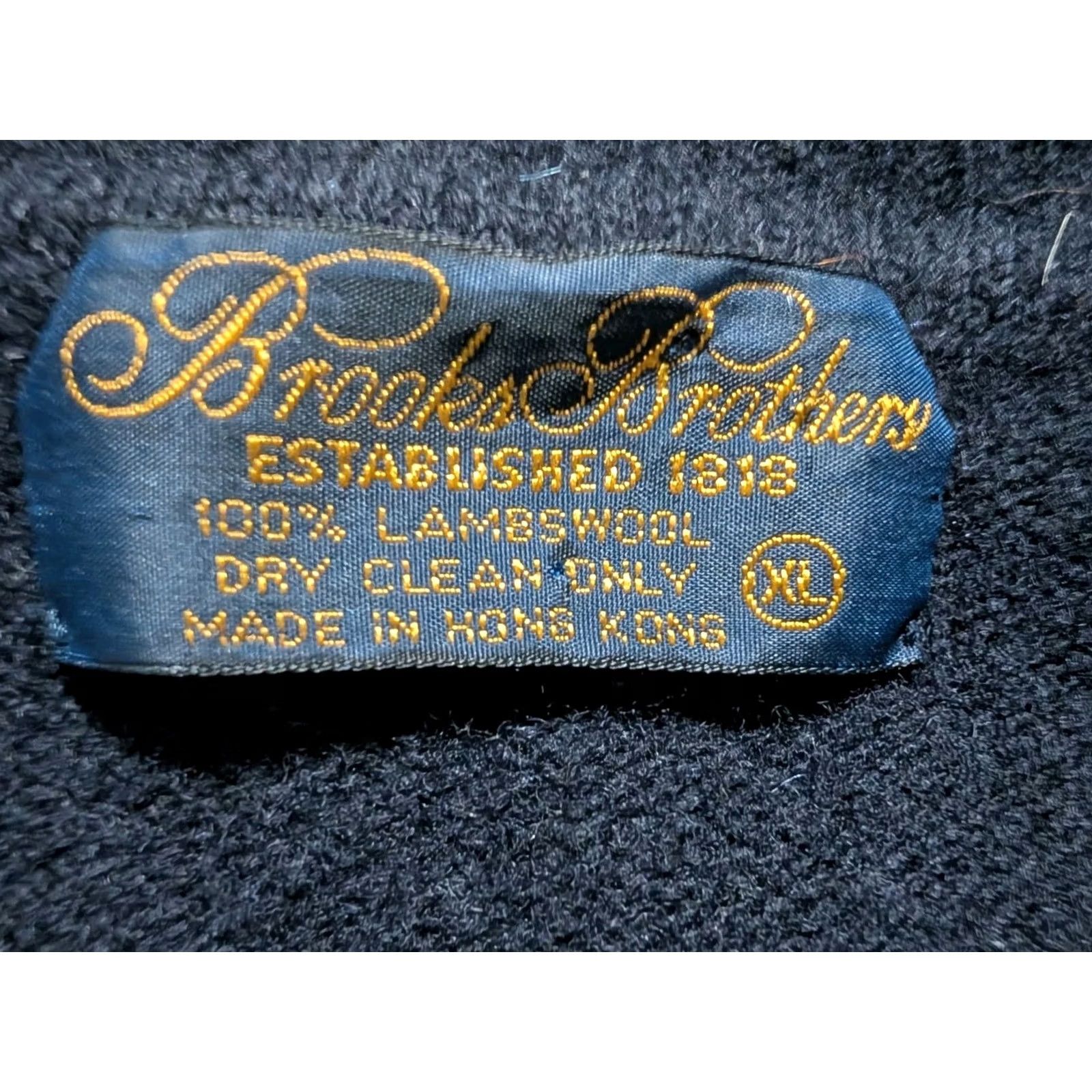 Brooks Brothers Brooks Brothers Sweatshirt Lambswool V-Neck Grandpa Black Men's XL Pullover Knit Wool Casual Vintage? Size US XL / EU 56 / 4 - 3 Thumbnail