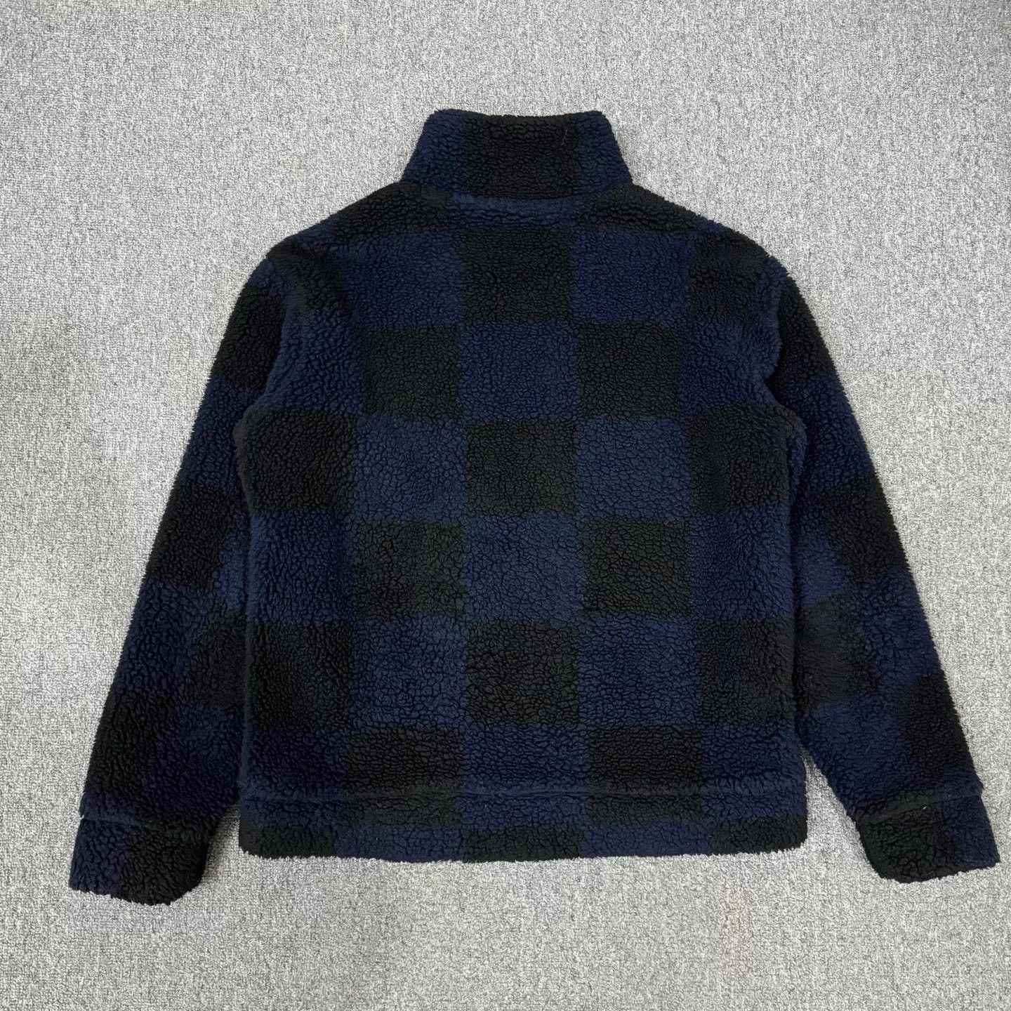Louis Vuitton LV x Nigo Navy Blue Damier Teddy Fleece Jacket XL Size US XL / EU 56 / 4 - 2 Thumbnail