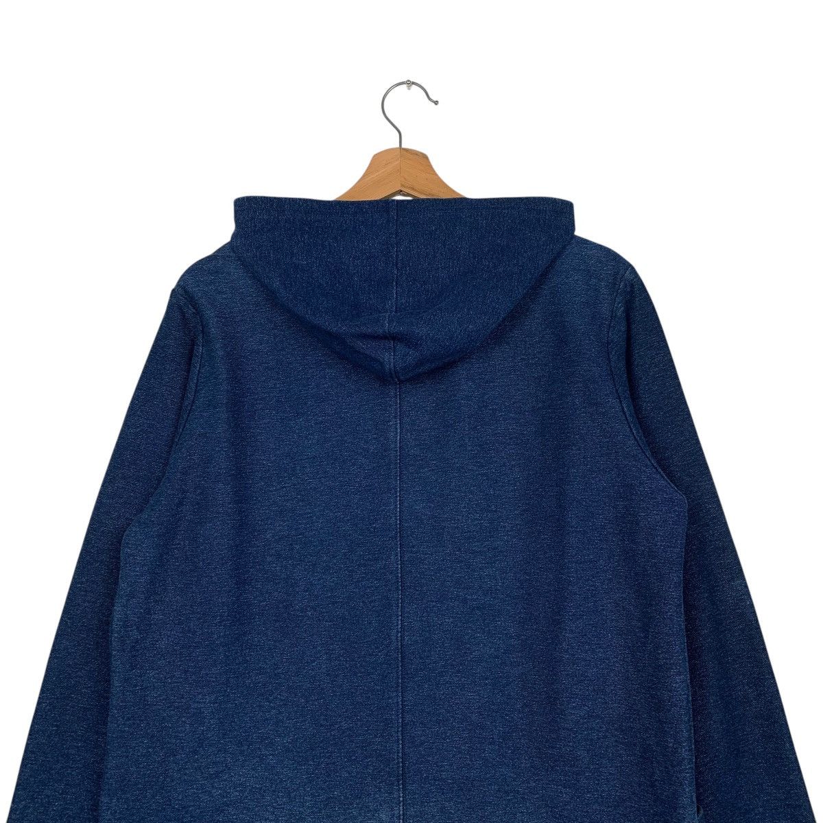 Other Hiroko Kitajima Indigo Hooded Buttonless Jacket Size US M / EU 48-50 / 2 - 8 Thumbnail