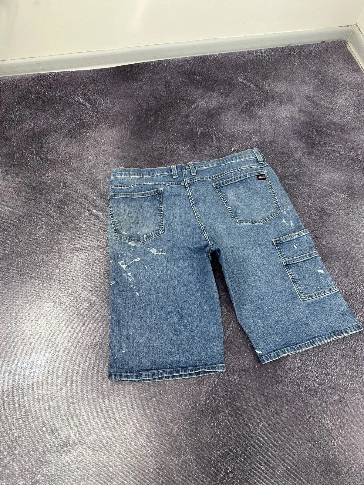 Dickies × Vintage Vintage Dickies USA Light Blue Hype Denim Shorts Jorts Size US 38 / EU 54 - 3 Thumbnail