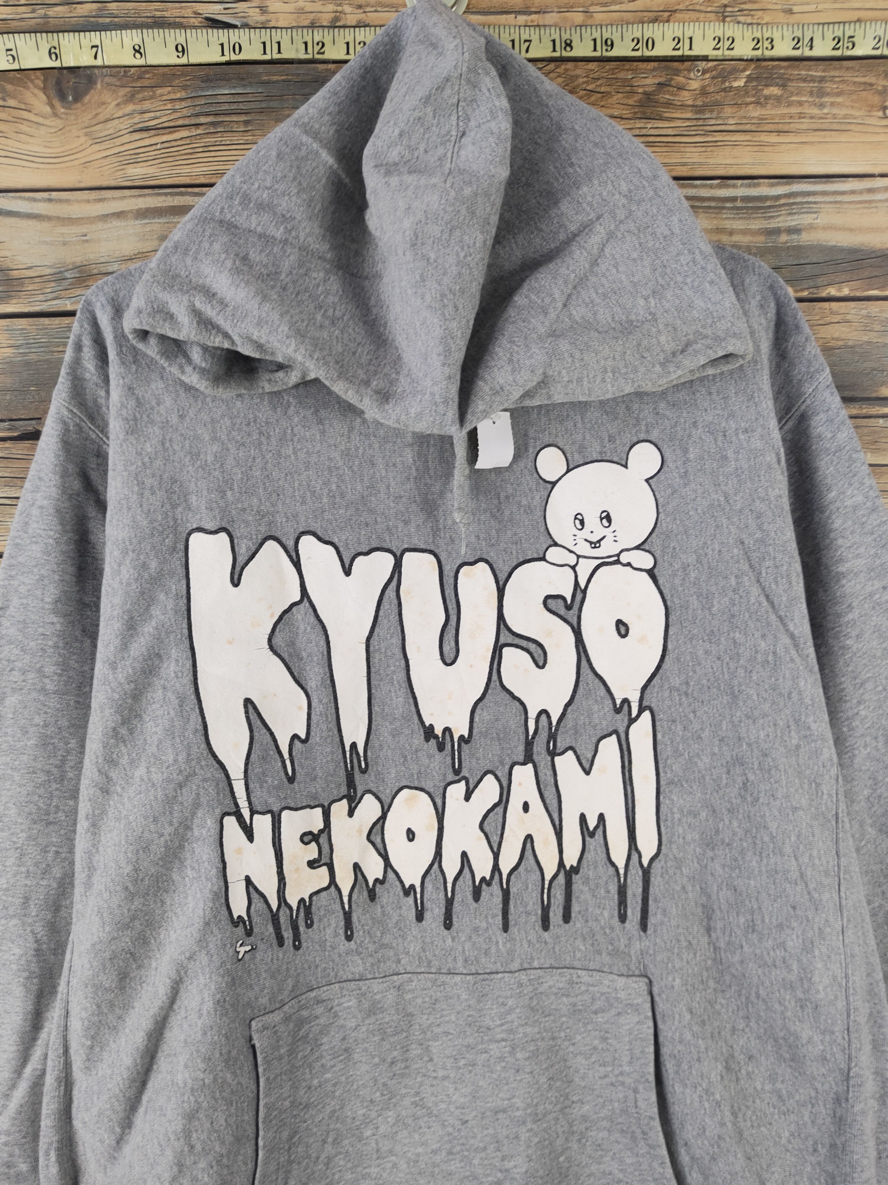 Anime DL KYUSO NEKOKAMI ANIMA Gray Hoodie Sweatshirts #2073 Size US XL / EU 56 / 4 - 2 Thumbnail