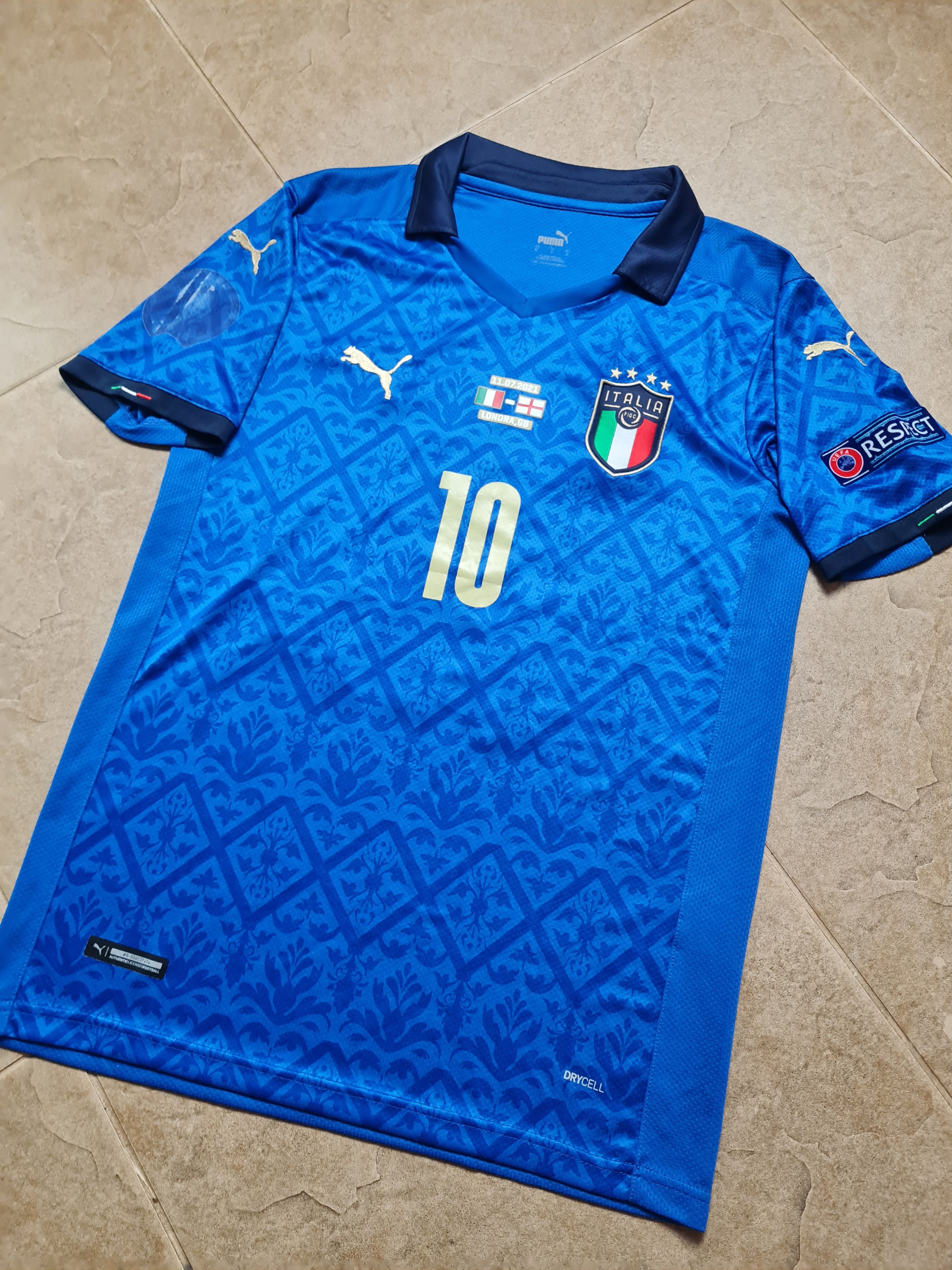 Puma Puma Lorenzo Insigne Italy Euro 2020 #10 Football Shirt Size US M / EU 48-50 / 2 - 5 Thumbnail