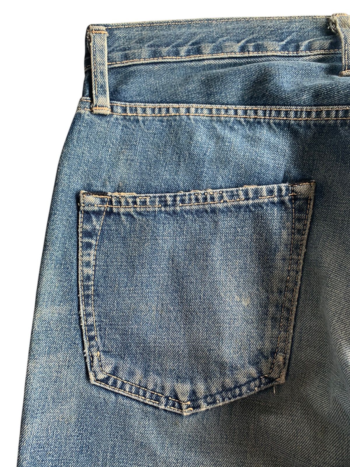 Japanese Brand × Kapital × Vintage SPELLBOUND DOMINGO SELVEDGE BUTTON FLY DISTRESSED DENIM Size US 32 / EU 48 - 14 Thumbnail