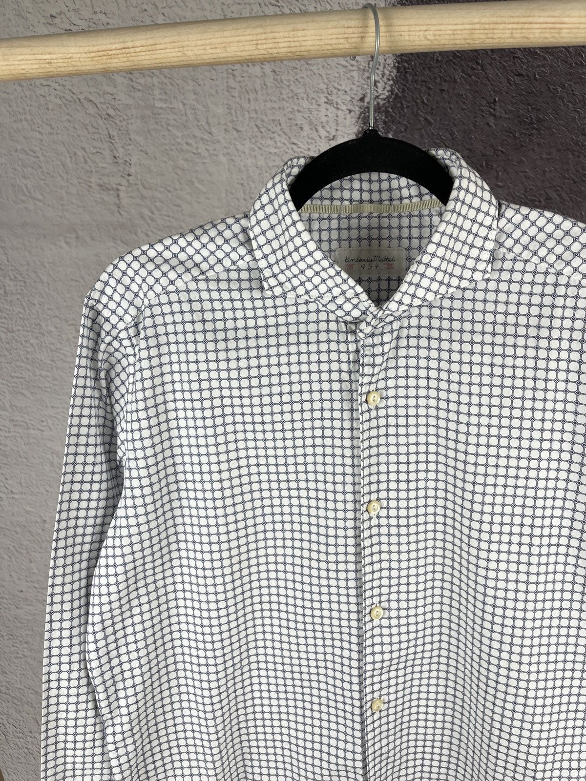 Tintoria Mattei Tintoria Mattei 954 pattern Italian long sleeve shirt Size US L / EU 52-54 / 3 - 7 Thumbnail