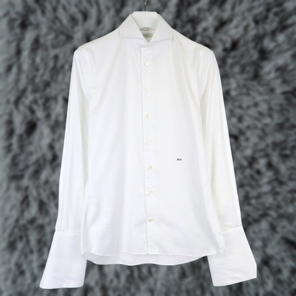 Suitsupply Suitsupply Traveller Formal Shirt Men's 39 White Extra Slim Collared Dress Shirt Size 40R - 1 Thumbnail