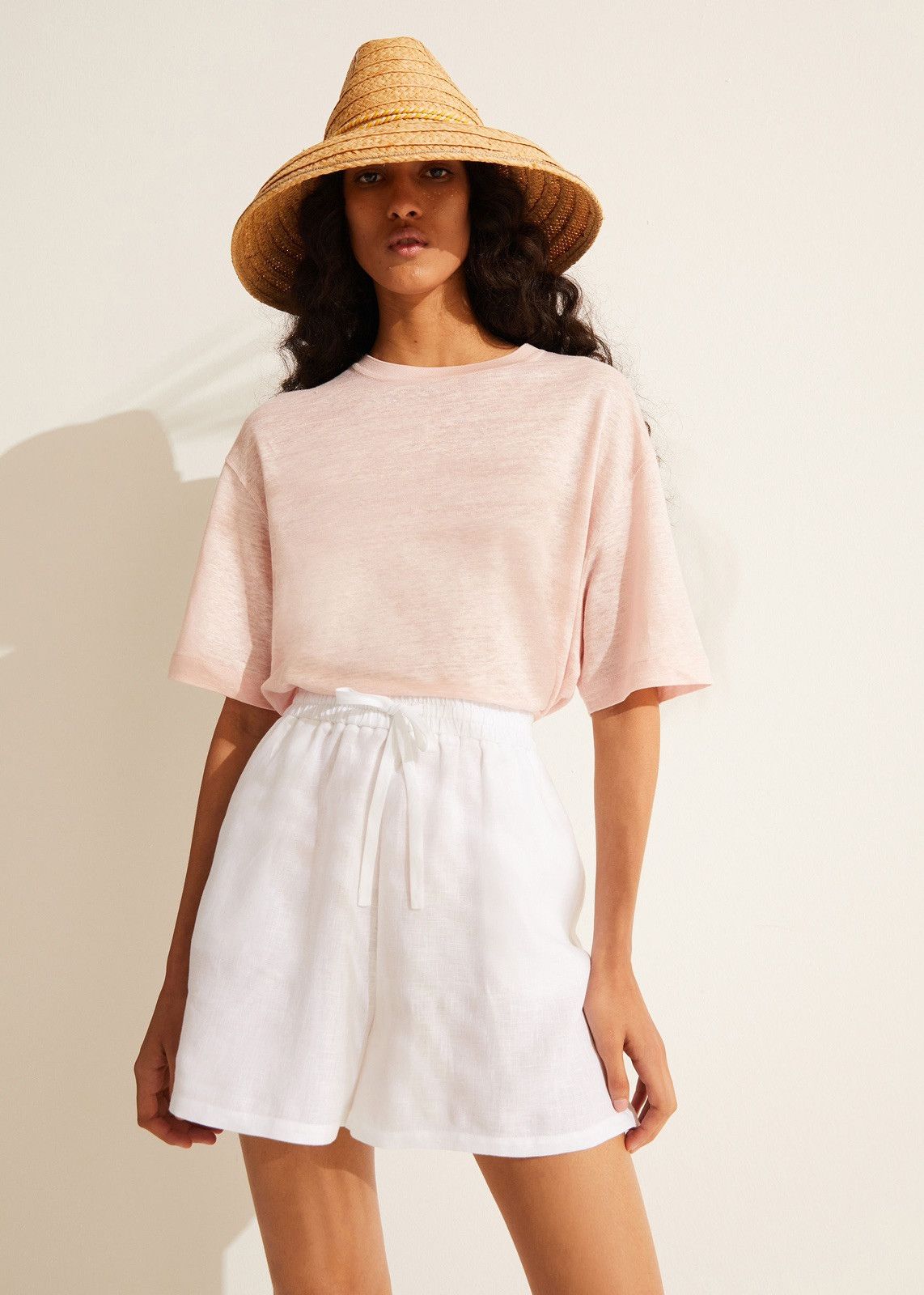 Loro Piana o1srvl11e1224 Gargano T-Shirt in Light Pink Size S / US 4 / IT 40 - 5 Thumbnail