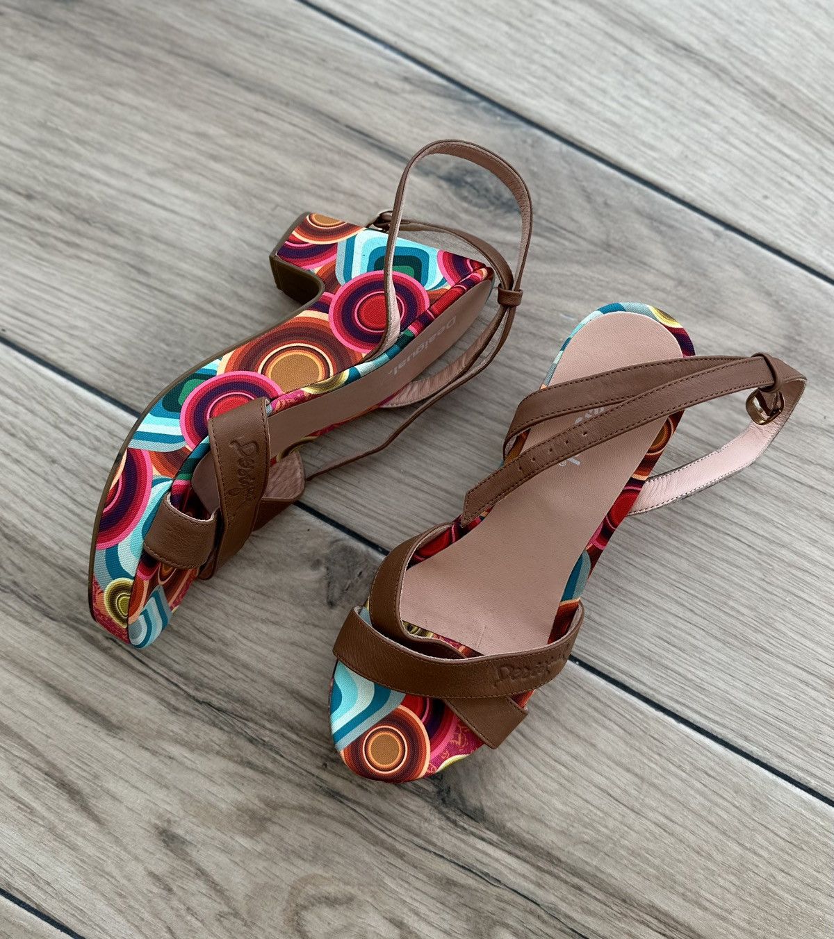 Desigual × Japanese Brand Desigual Women's Sandals Heels Shoes Size 39 Size US 9 / IT 39 - 4 Thumbnail