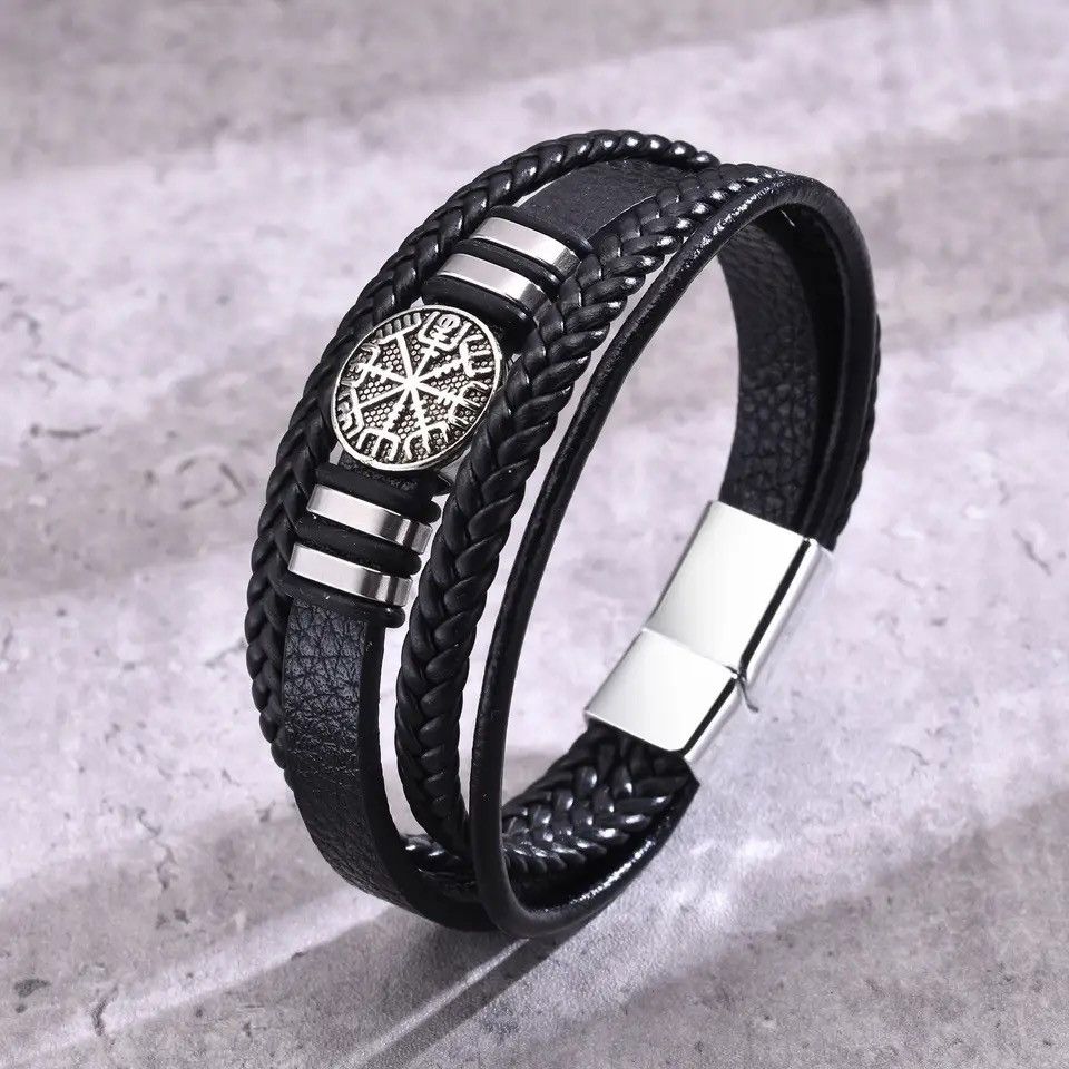 Leather × Vintage Norse Viking Bracelets Size ONE SIZE - 5 Thumbnail