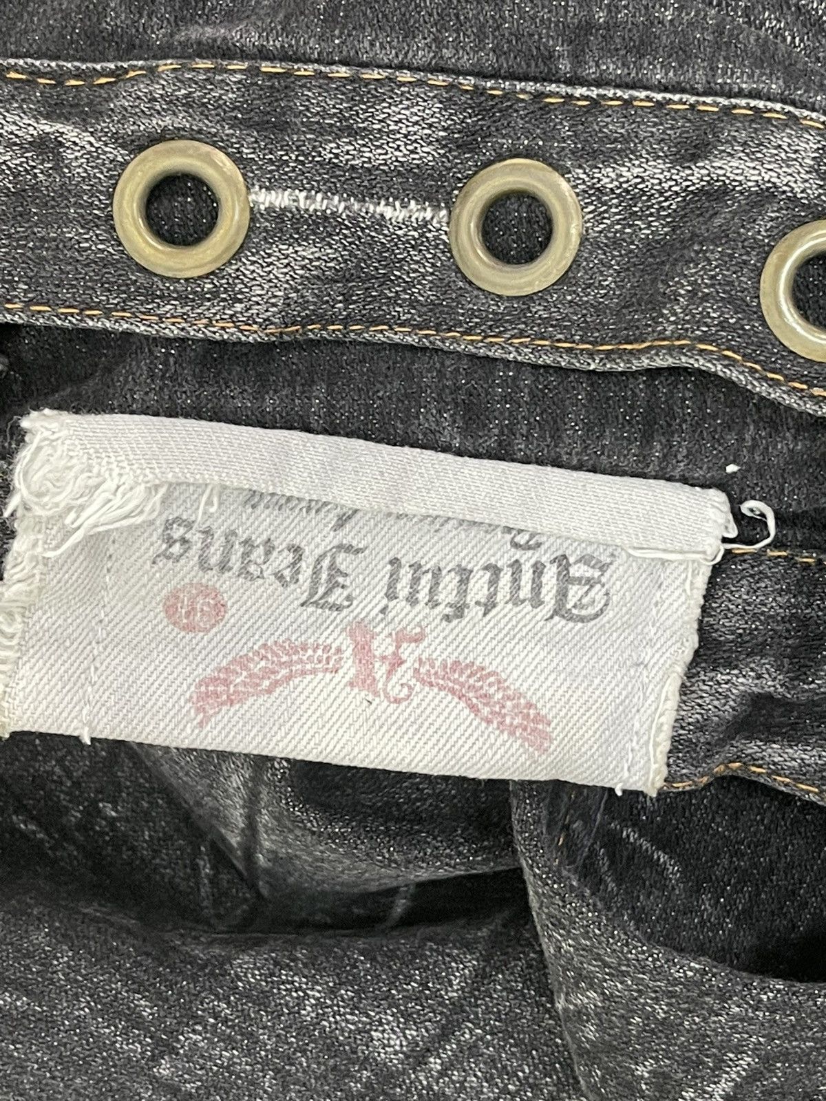 Japanese Brand Double Waist Flare Jeans Antful Distress Boot Cut 8🟦 Size US 31 - 19 Thumbnail