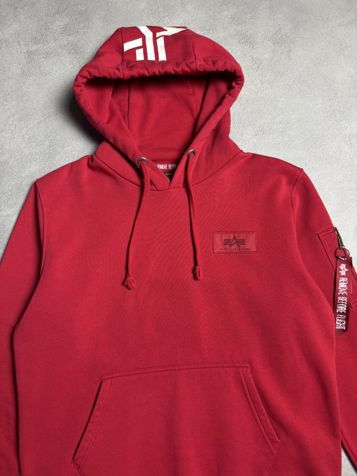 Alpha Industries Alpha Industries Big Logo Cotton Hoodie Red size L Size US L / EU 52-54 / 3 - 3 Thumbnail
