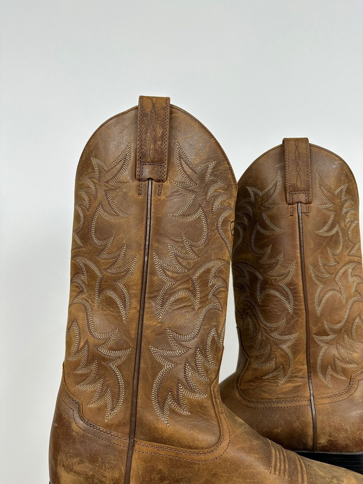 Ariat Ariat Brown Cowboy Western Leather Boots Size US 8.5 / EU 41-42 - 17 Thumbnail