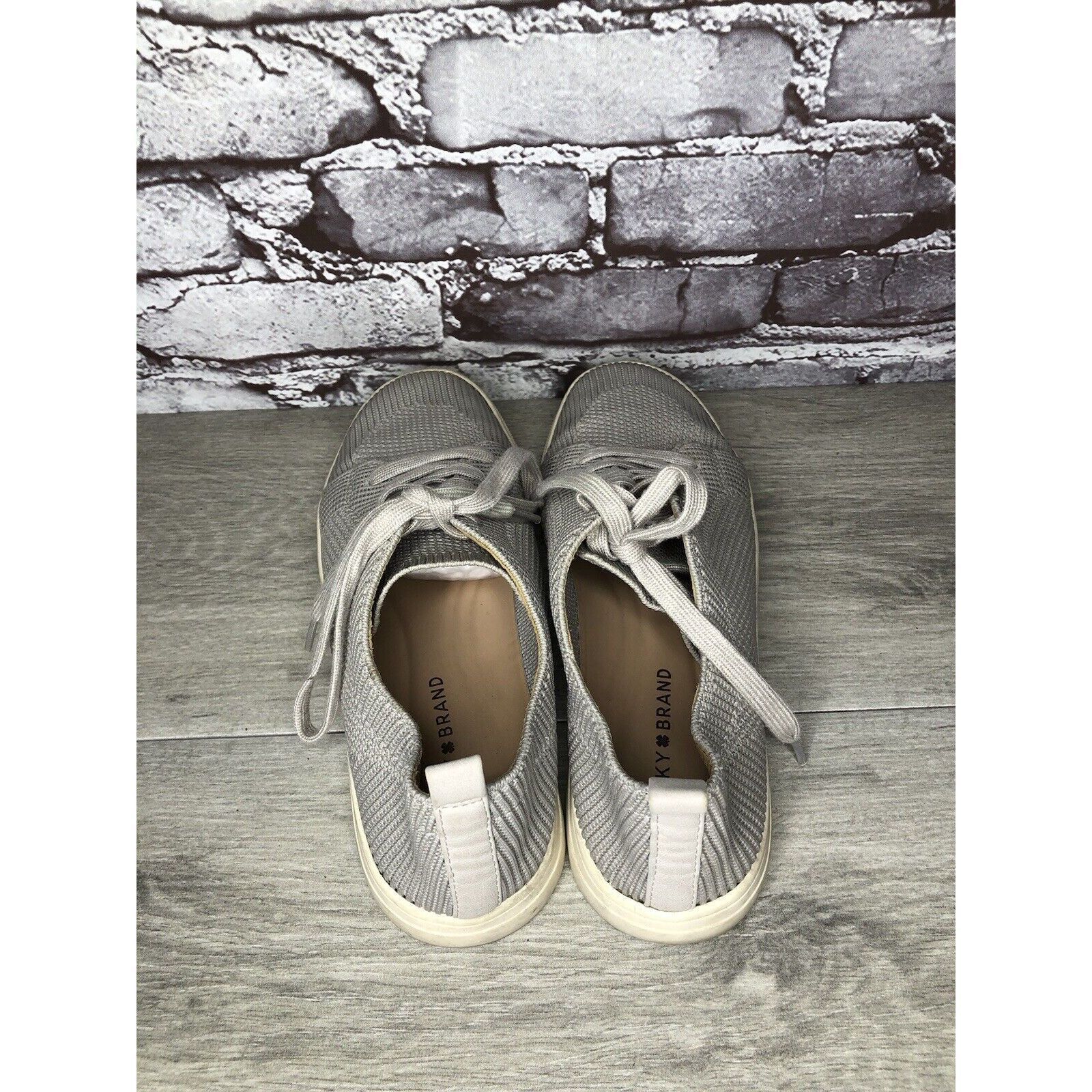 Lucky Brand Lucky Brand Laddix Slip On Gray Ribbed Casual Sneakers Sz 9M Size US 9 / IT 39 - 5 Thumbnail