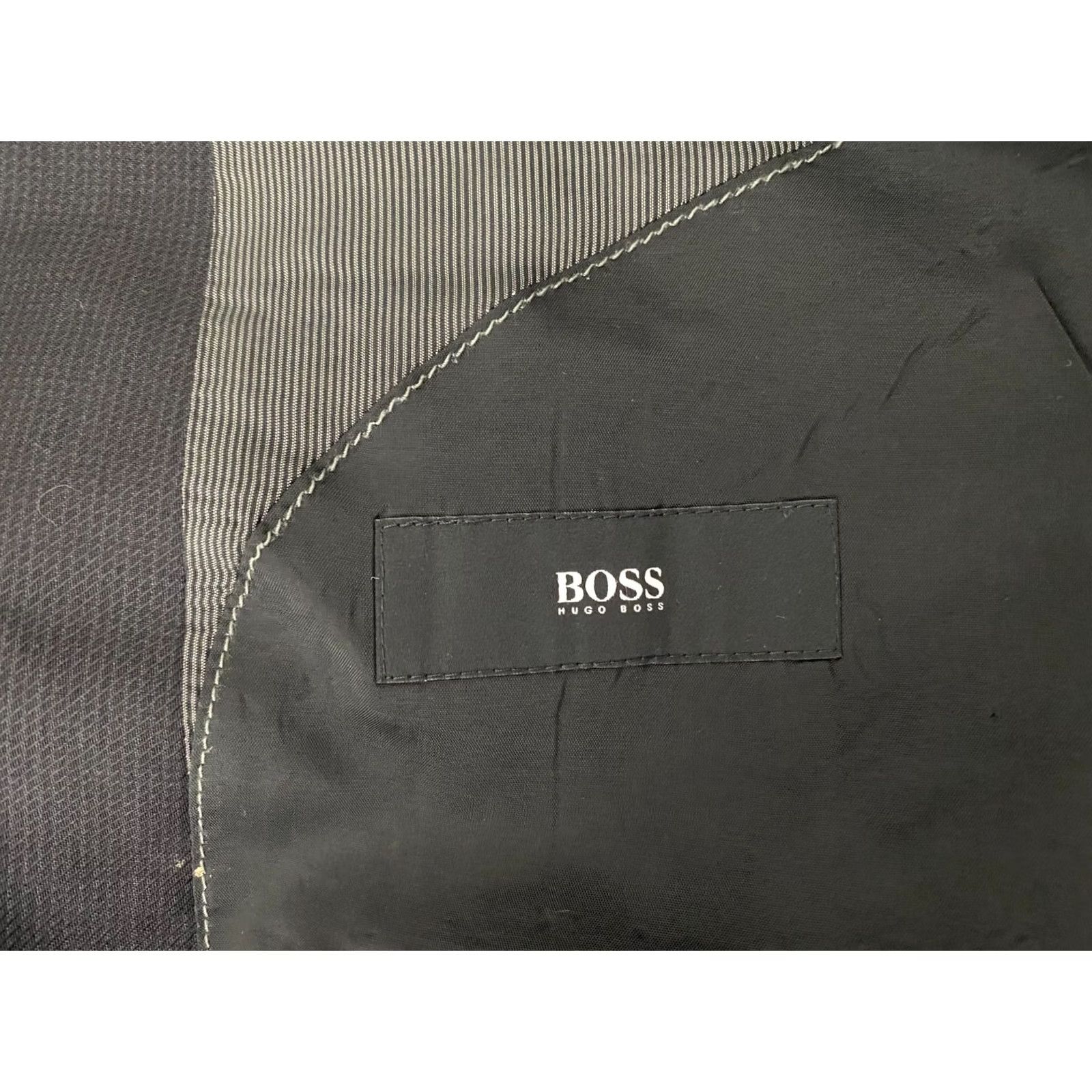 Hugo Boss HUGO BOSS Blazer Wool Black Mens UK 50 / 40R Size 50 40R Blazer Wool Tailored Jacket Mens Black 74 cm 46 cm 53 cm 64 cm Size 50R - 4 Thumbnail