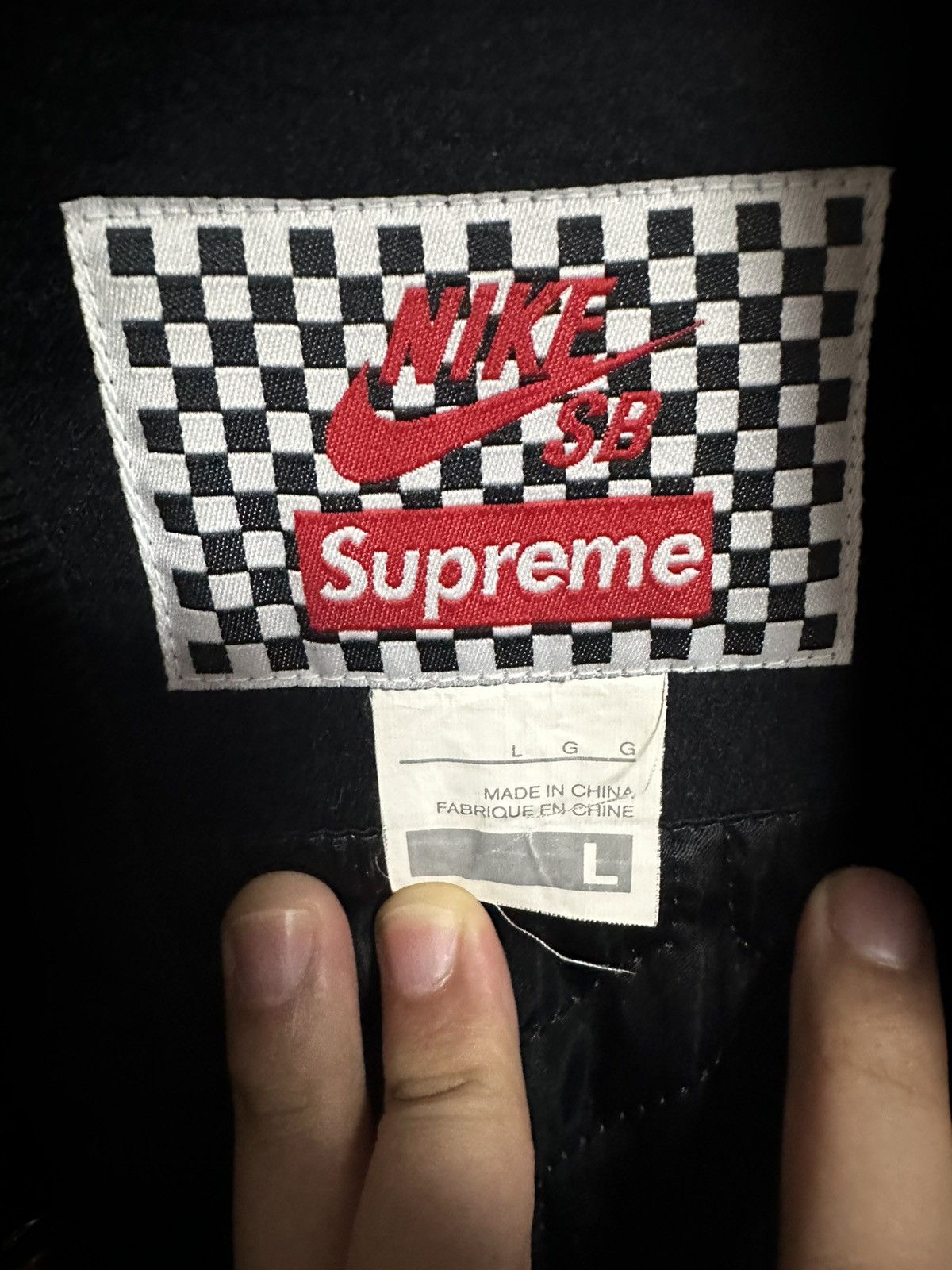 Nike × Supreme Supreme Nike SB varsity jacket Size US L / EU 52-54 / 3 - 5 Thumbnail