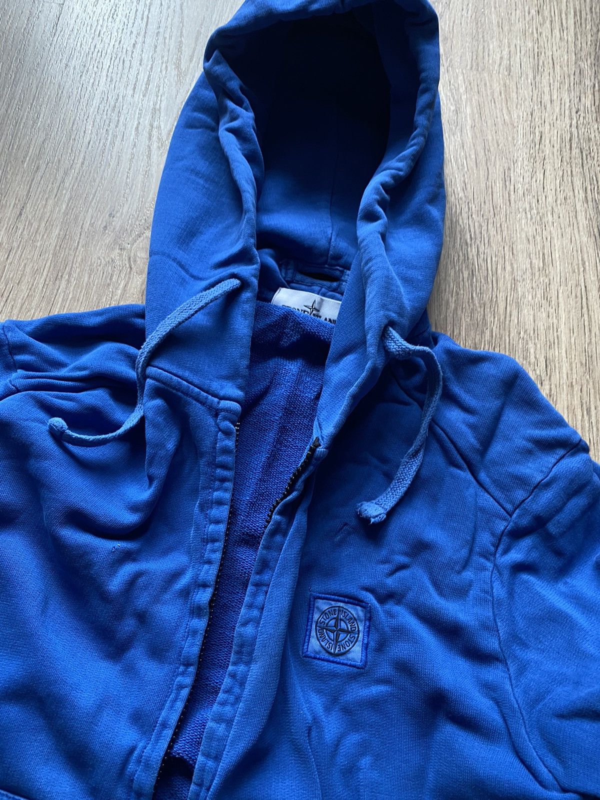 Stone Island Vintage Stone Island distressed patch program faded zip hood Size US L / EU 52-54 / 3 - 2 Thumbnail