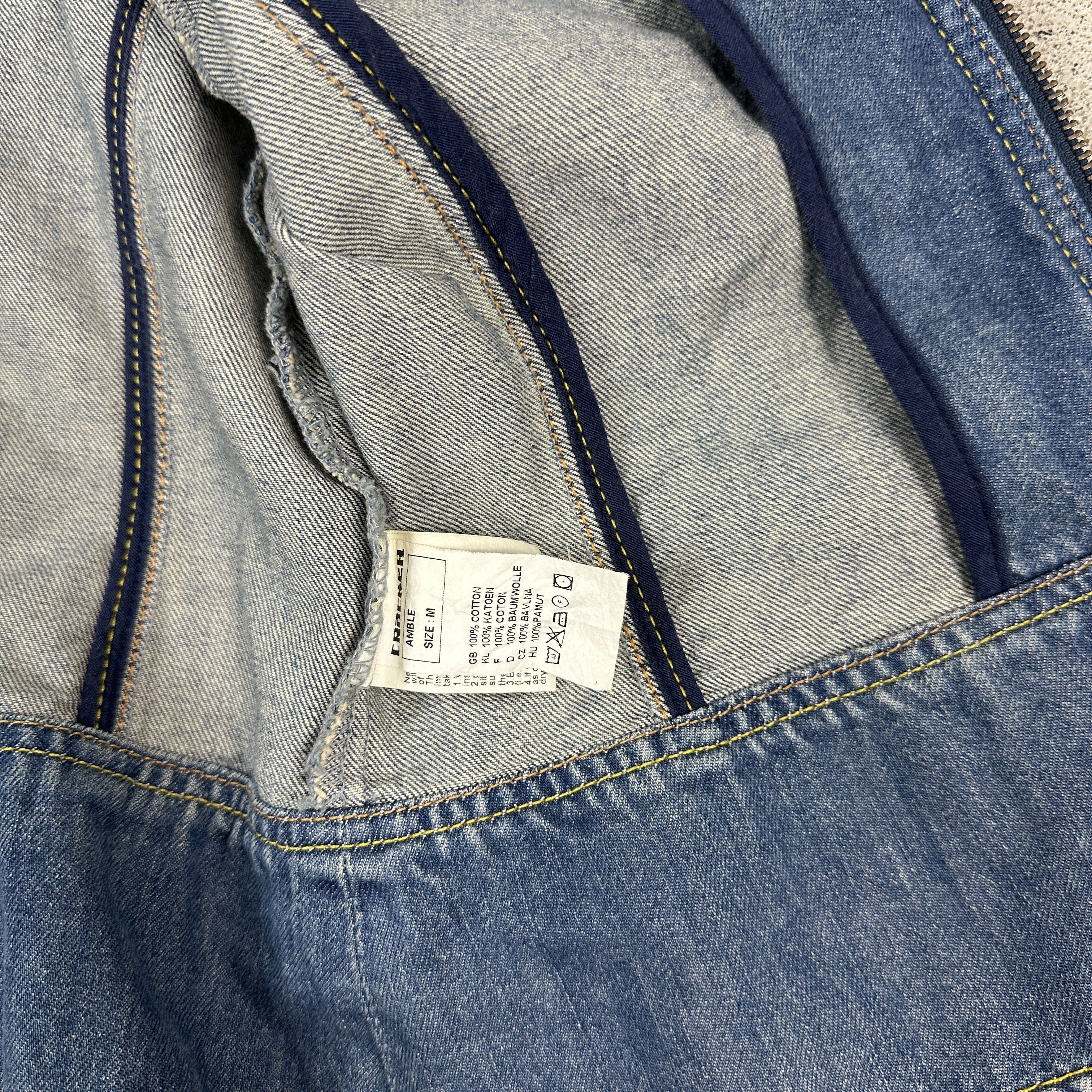 Vintage Vintage Denim Officer Military Styled 00S Jeans Jacket Size M / US 6-8 / IT 42-44 - 4 Thumbnail