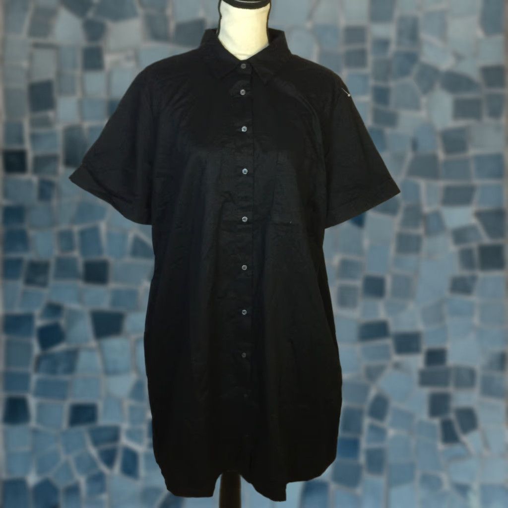old navy black shirt dress Old Navy
