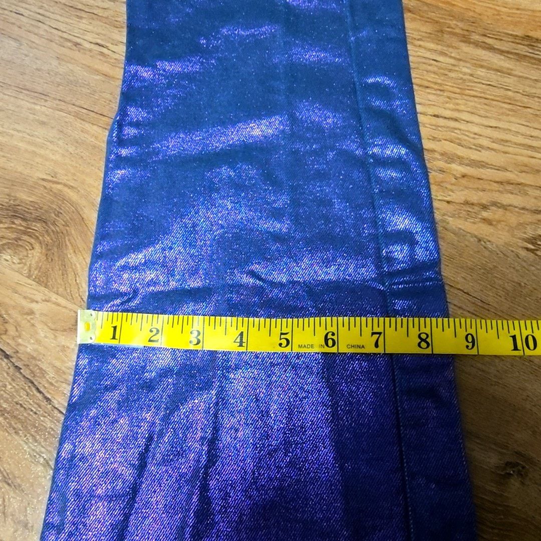 Levi's Levi's Ribcage Straight Ankle Metallic Purple Jeans 24 Size 24" / US 00 / IT 34 - 16 Thumbnail