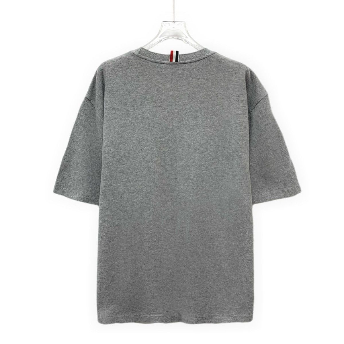 Thom Browne THOM BROWNE Grey Pocket Stripe Crew Neck T-shirt K26WX Size US L / EU 52-54 / 3 - 2 Thumbnail