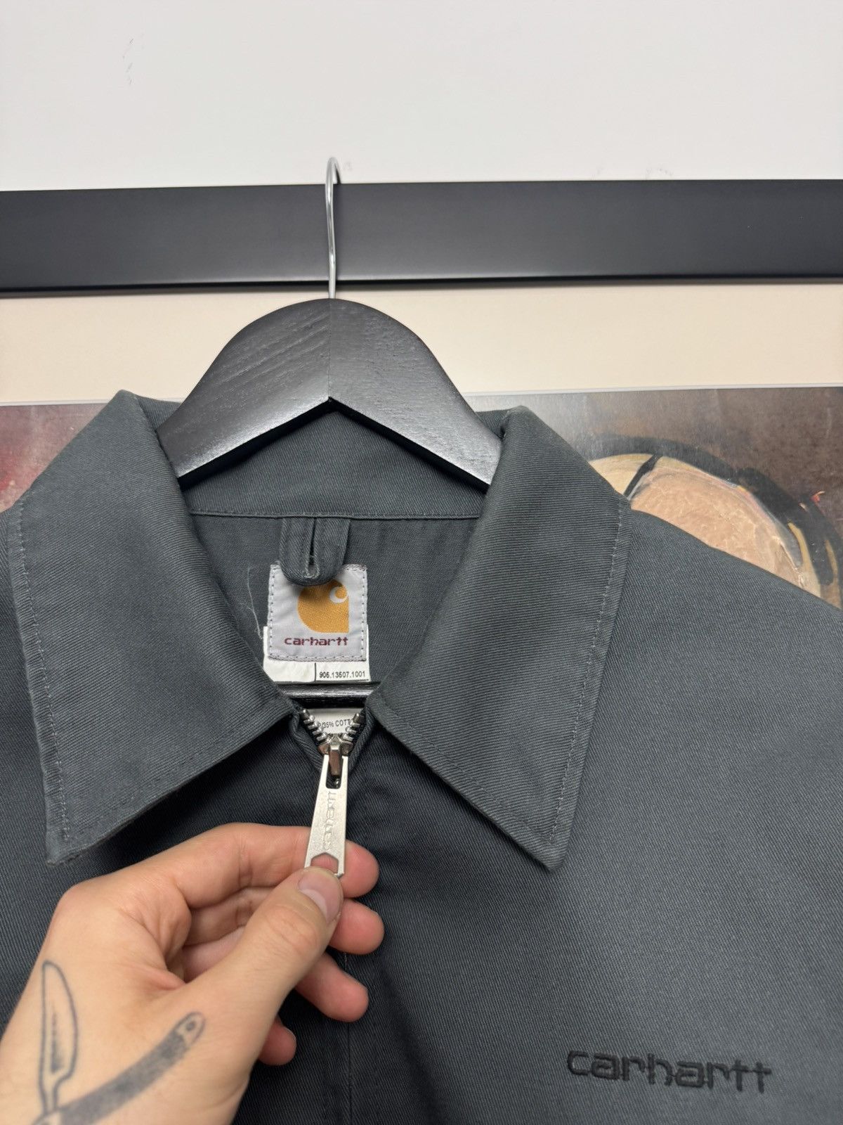 Carhartt Carhartt Workwear Detroit Jacket Gray Vintage Basic Hype Size US L / EU 52-54 / 3 - 4 Thumbnail