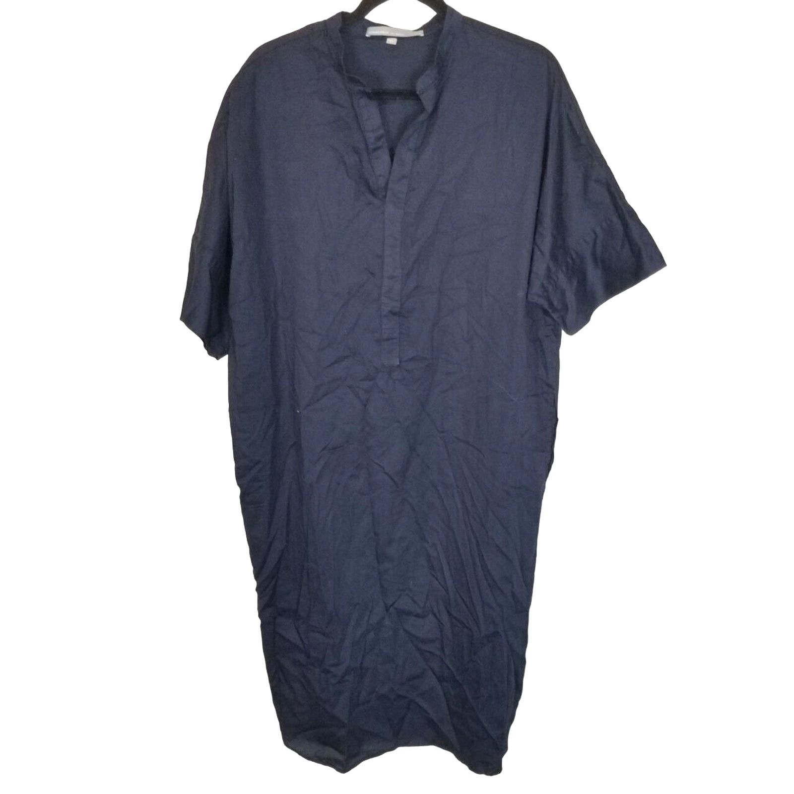 Frank Ocean Ocean + Main Easy Cotton Caftan Dress L/XL Navy Minimalist Size XL / US 12-14 / IT 48-50 - 1 Thumbnail