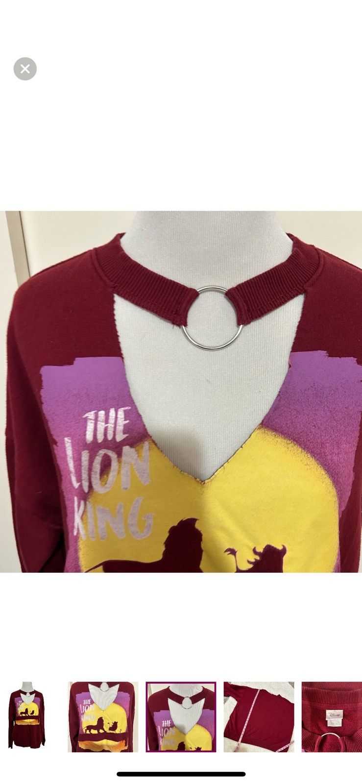 Disney Disney the lion king XL choker style sweatshirt Size XL / US 12-14 / IT 48-50 - 3 Thumbnail