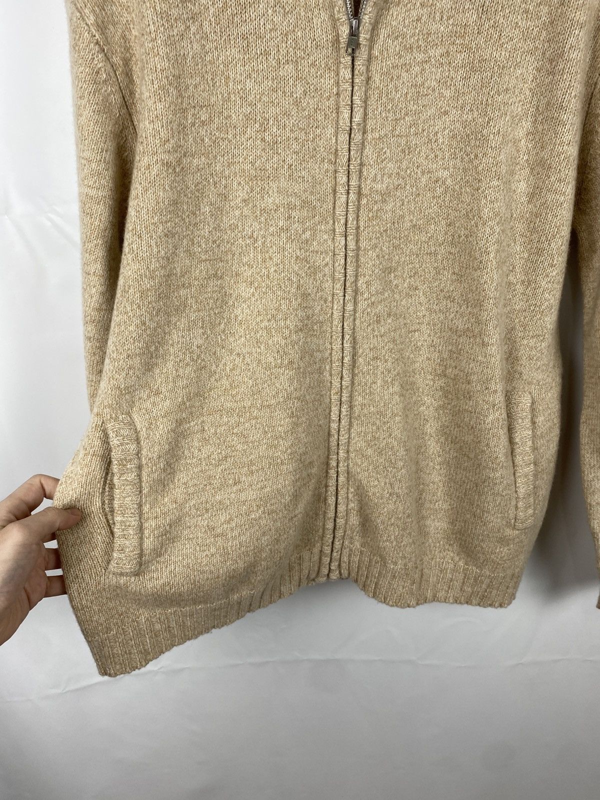 Designer James Alexander Full Zip Wool Sweater size L Size US L / EU 52-54 / 3 - 5 Thumbnail