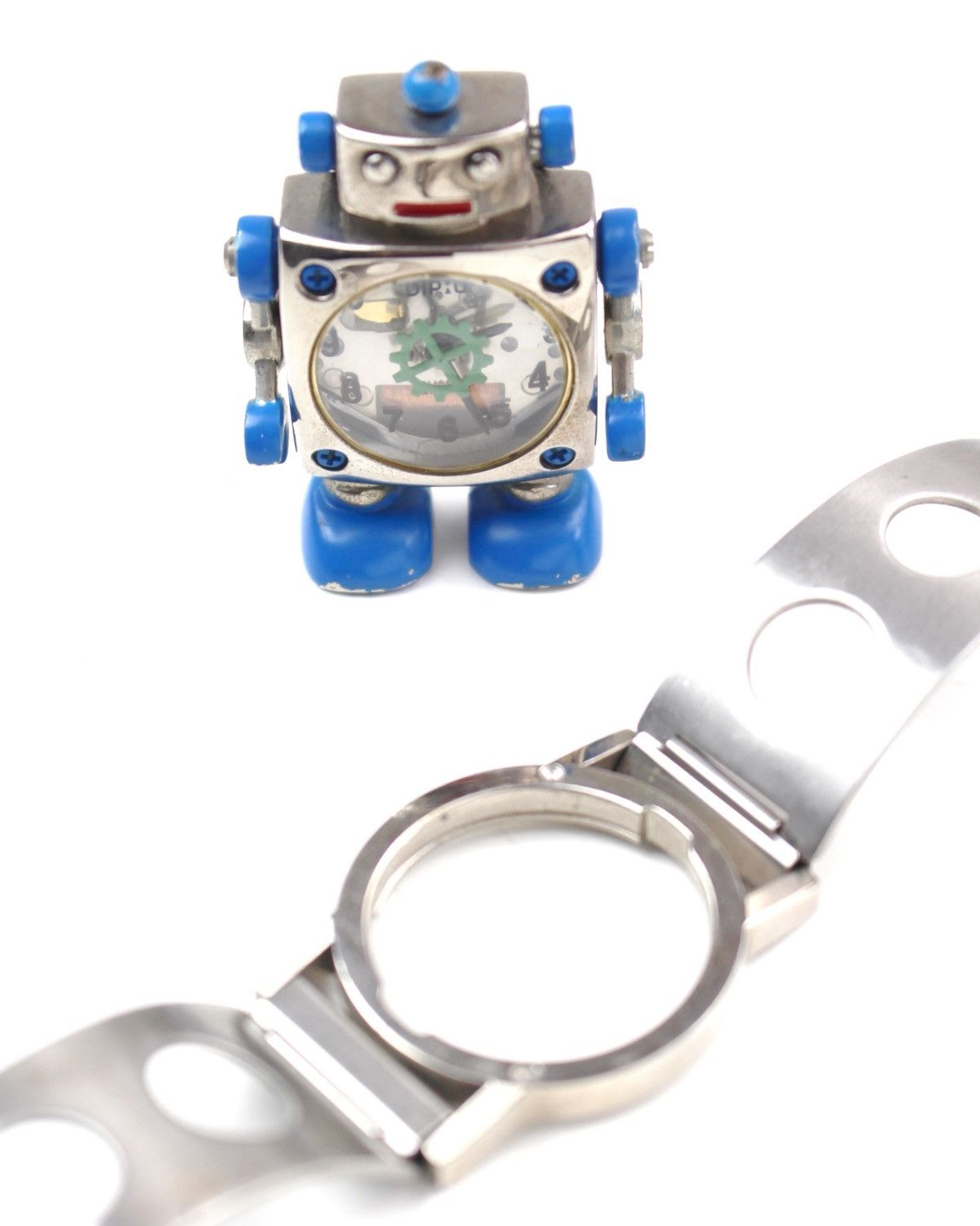 Hysteric Glamour 2000S DIP:U DETACHABLE ROBOT BLUEBOT ON STEEL CUFF WATCH Size ONE SIZE - 1 Thumbnail