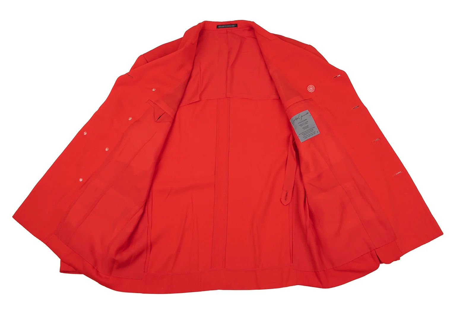 Yohji Yamamoto Yohji Yamamoto Rayon Jacket Red M Size US M / EU 48-50 / 2 - 16 Thumbnail