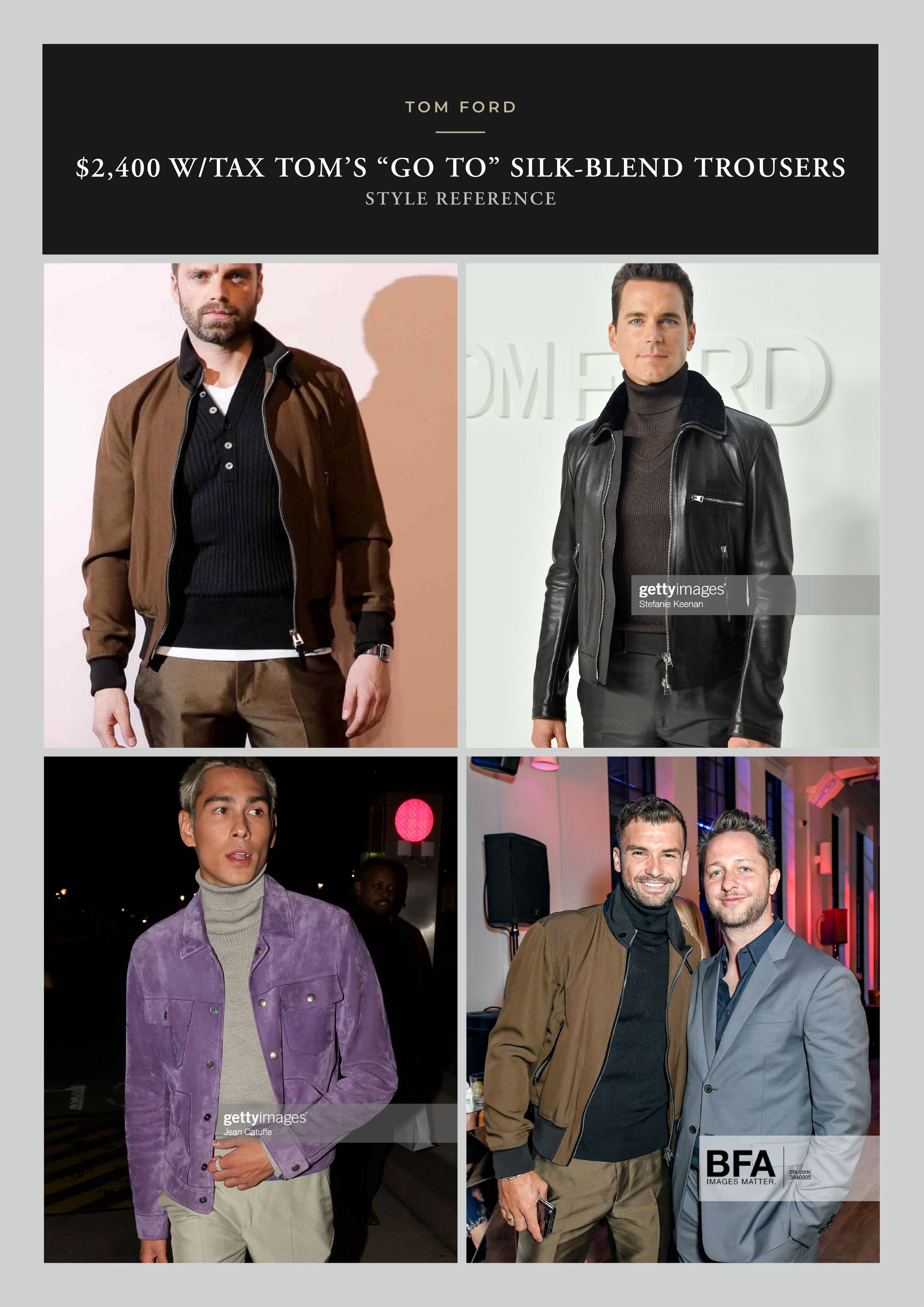 Tom Ford Best Dressed Rare $2,400 w/tax Metal Clip Silk Blend Pants Size US 34 / EU 50 - 18 Thumbnail