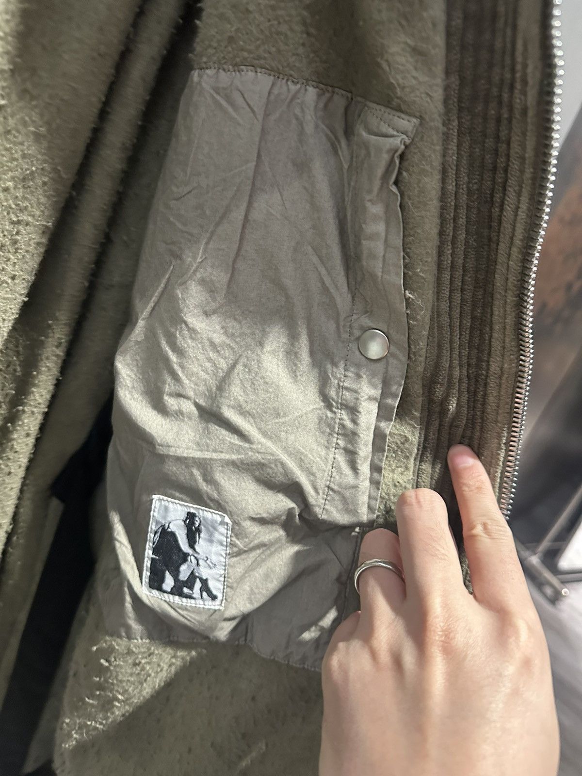 Rick Owens × Rick Owens Drkshdw Rick Owens Drkshdw Hooded Long Bomber Size US M / EU 48-50 / 2 - 5 Thumbnail