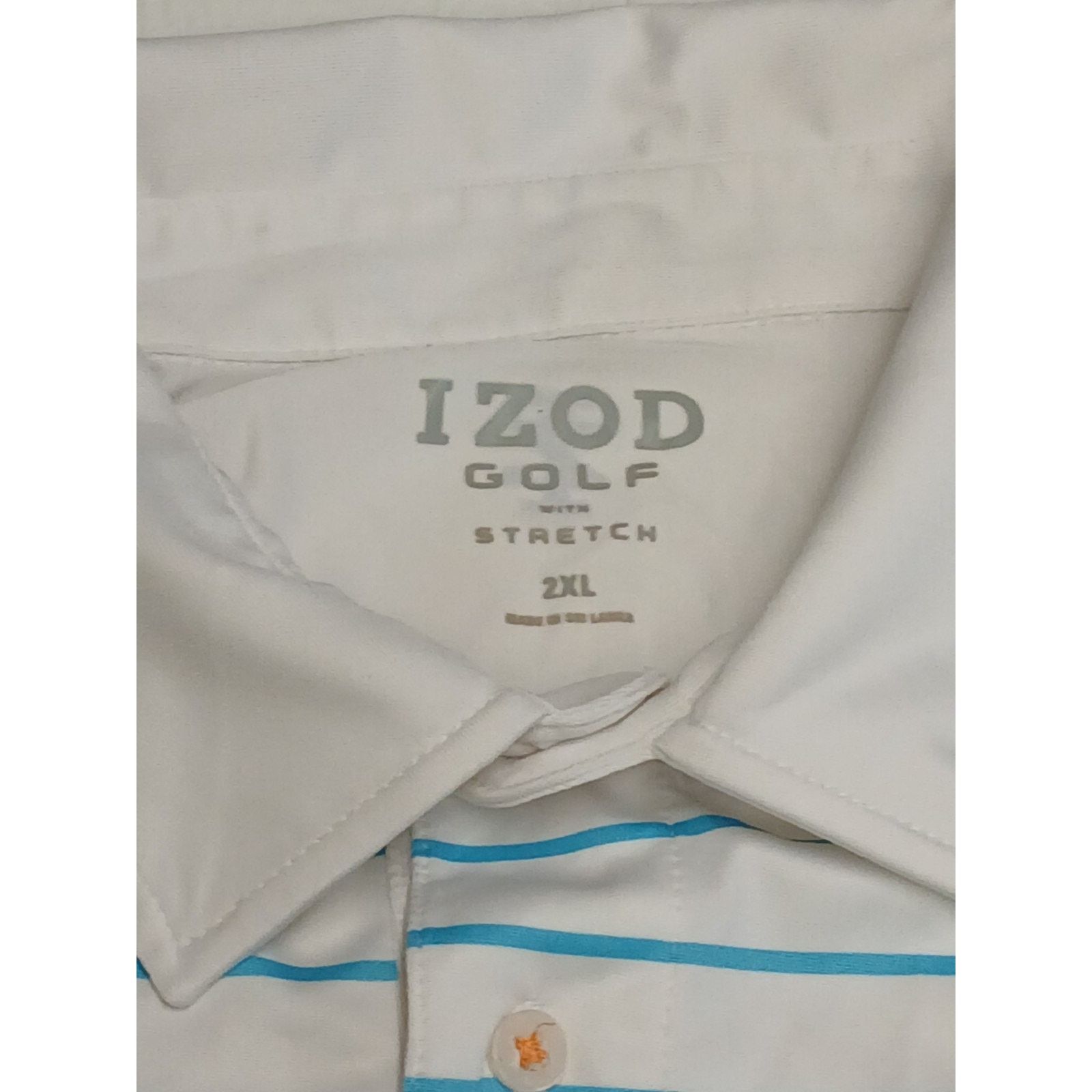 Izod Izod (2XL) Golf Stretch Multicolor Button Collar Dress Shirt Size US XXL / EU 58 / 5 - 5 Thumbnail
