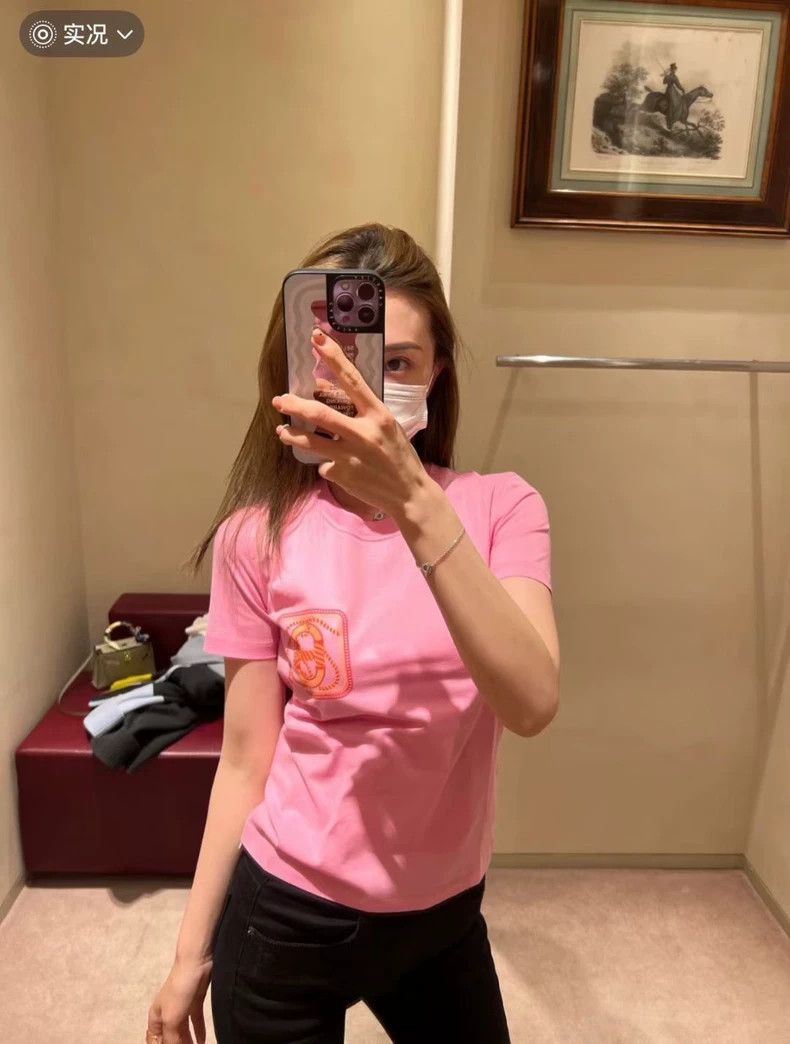 Hermes Hermes Pig Nose Short Sleeve Top - dmc Size US XS / EU 42 / 0 - 1 Thumbnail