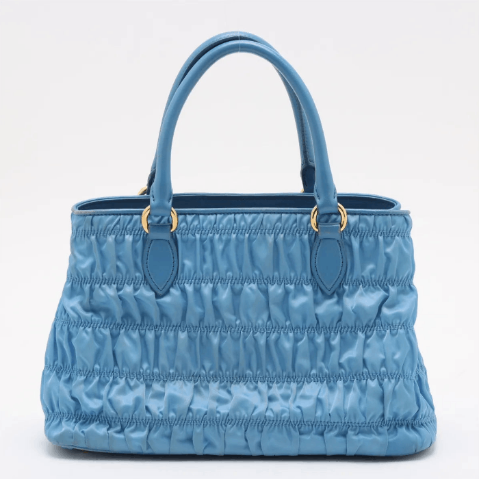 Prada Nappa Gaufre Nylon Leather Handbag Size ONE SIZE - 2 Thumbnail