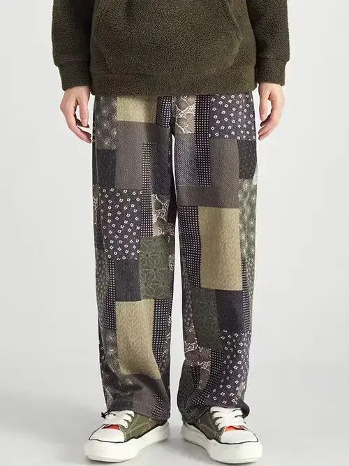 Vintage Japanese Style Bandana Patchwork Pants Size US 30 / EU 46 - 1 Thumbnail