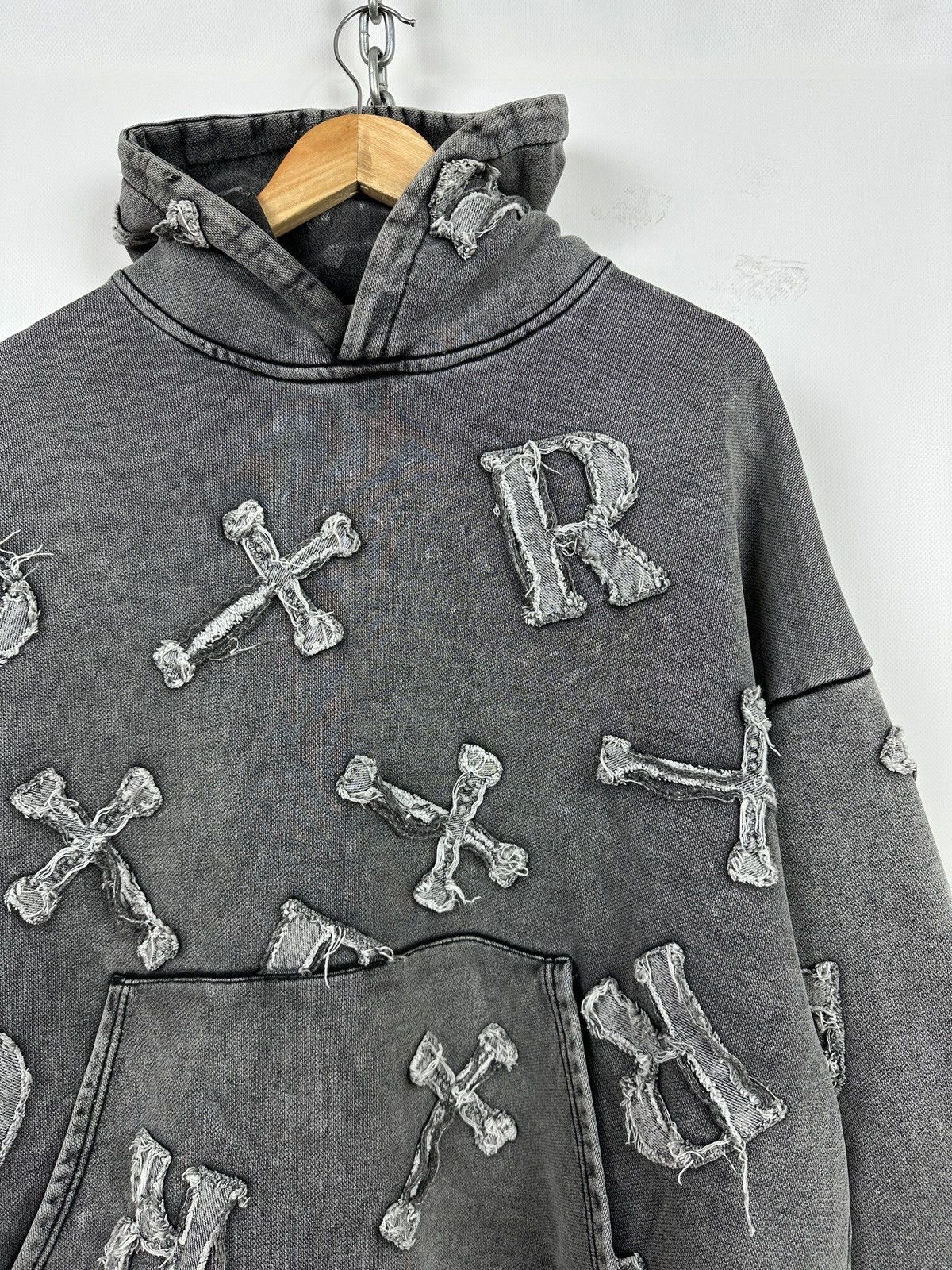Racer Worldwide Racer Worldwide Washed Patch Cross Oversized Hoodie Size US M / EU 48-50 / 2 - 6 Thumbnail